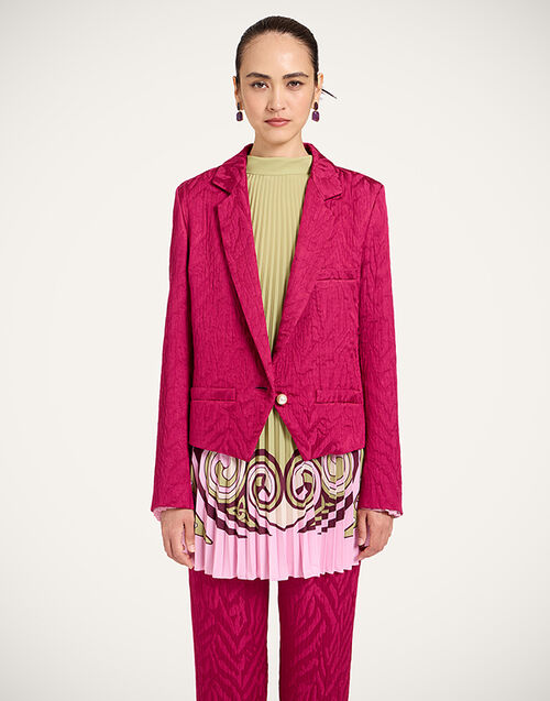 La DoubleJ Luckycharm Jacket Animalier Raspberry JAC0199JCQ118ANI02RE04