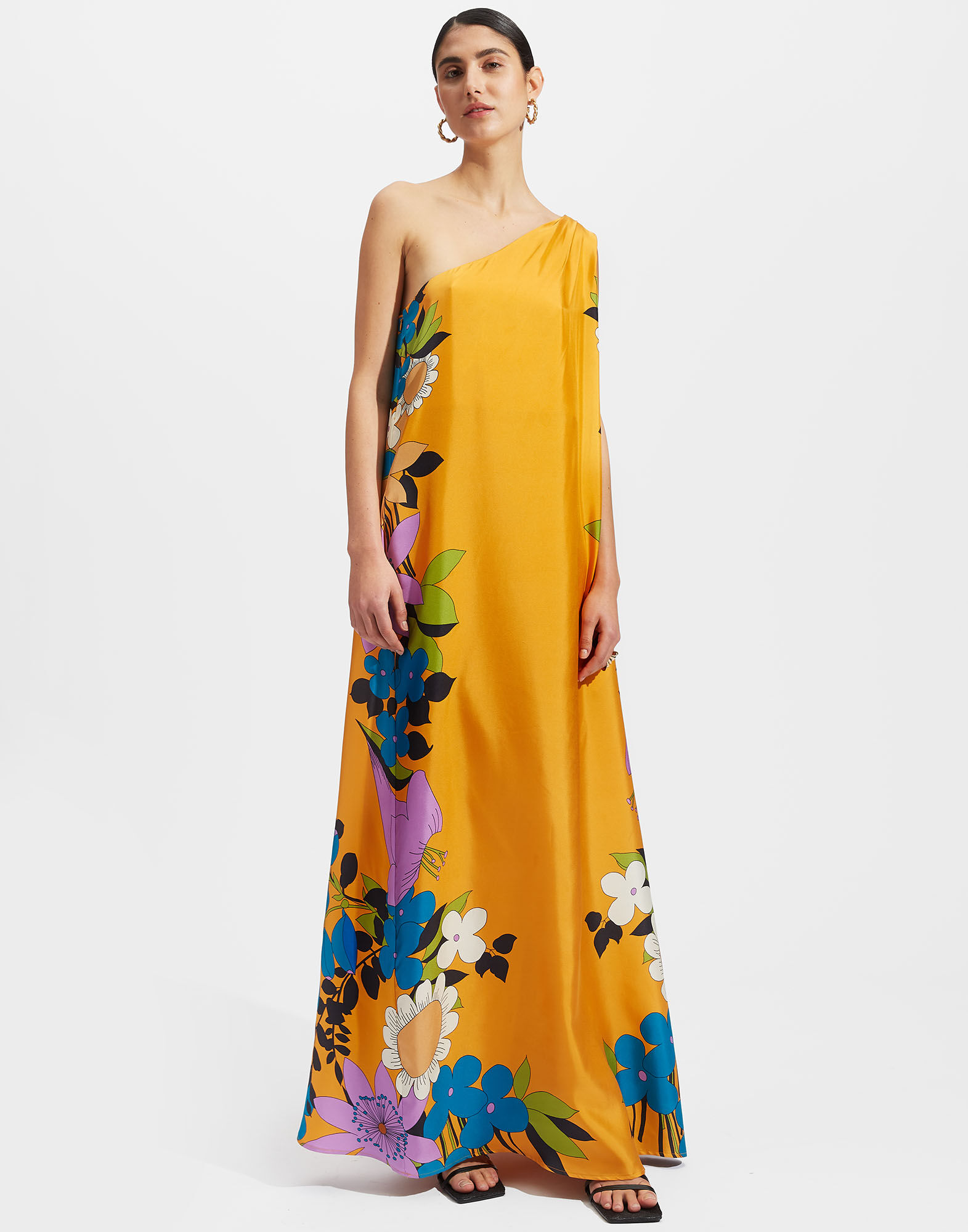 La DoubleJ Roy Dress Cameo Blooms Plac&eacute;e DRE0304SIL006CAB0001