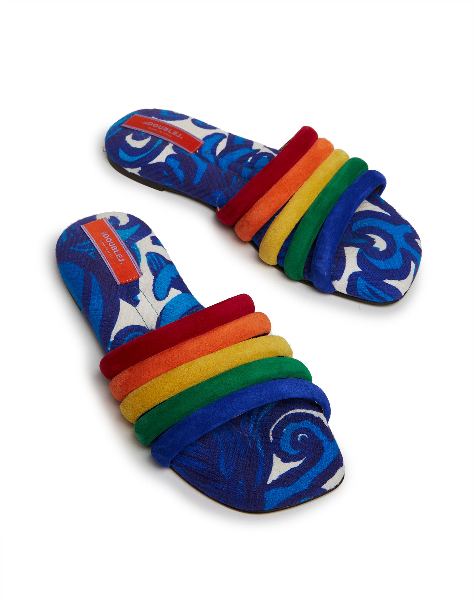 La DoubleJ Tones Slide Anemone SHO0058COT040ANE01BU03