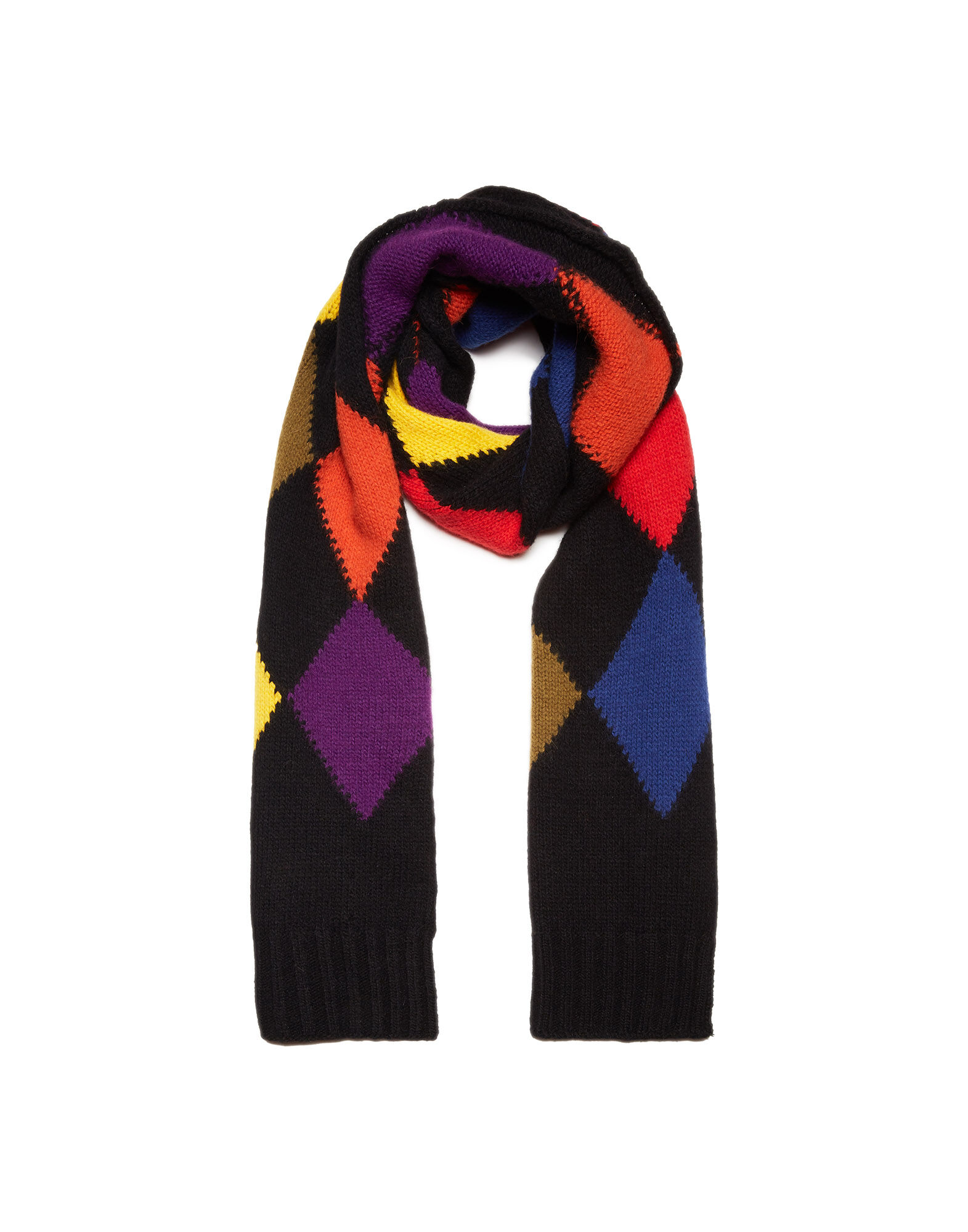 La DoubleJ Argyle Scarf Multicolor SCA0029KNI064VAR0126