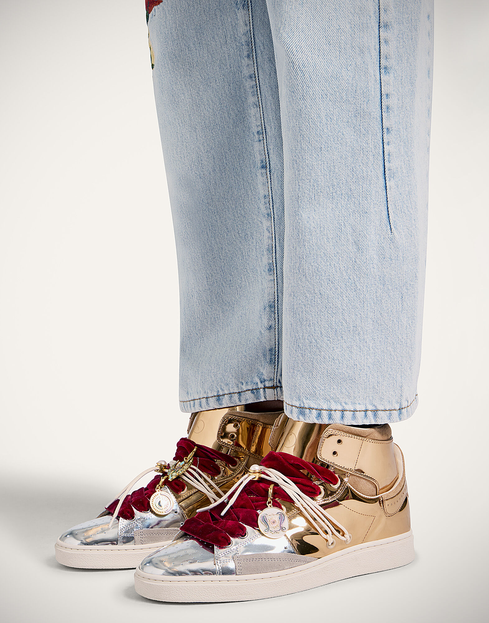 La DoubleJ All Time High Top Bicolor Gold SHO0113LEA018BIC01YE05