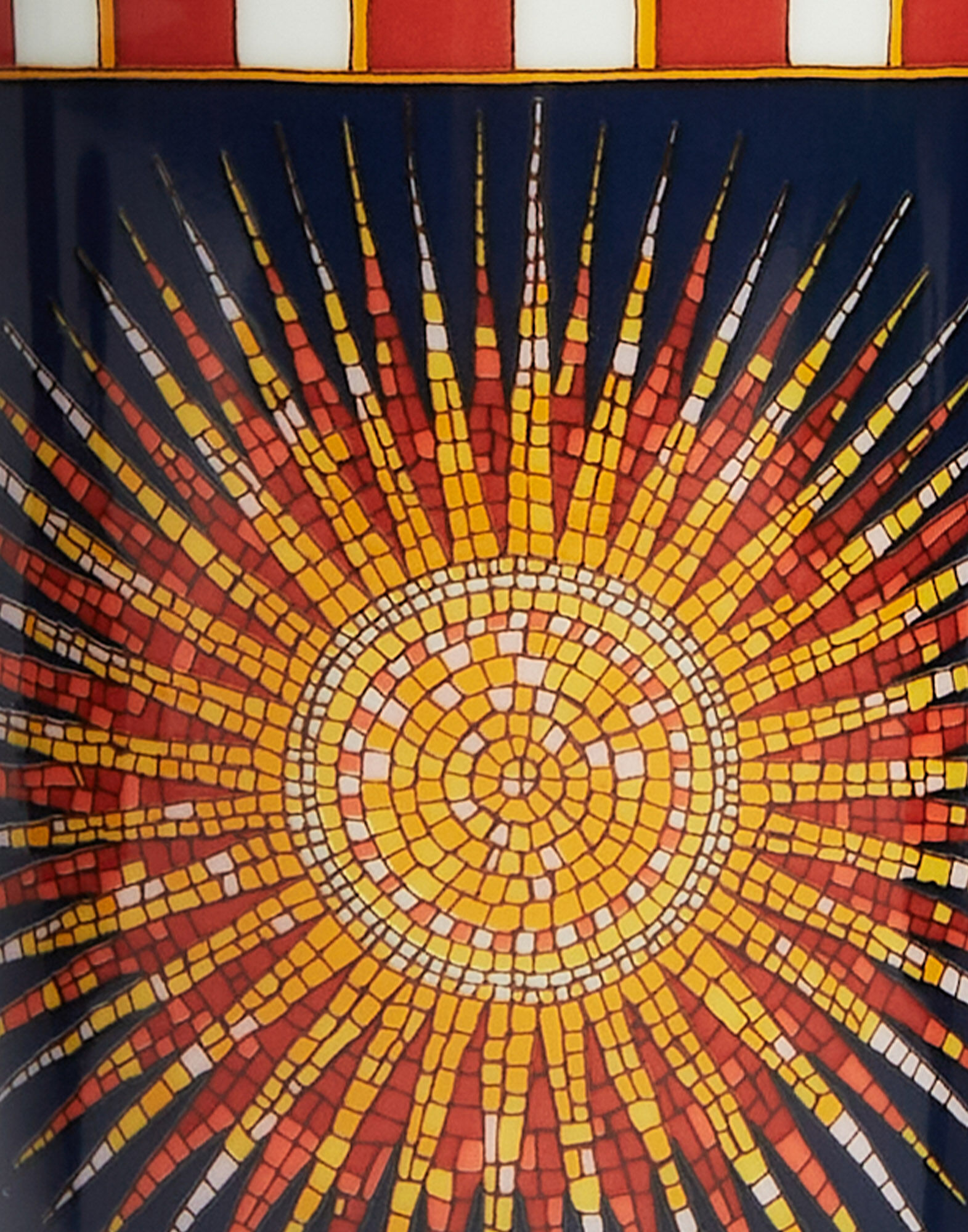 La DoubleJ Decorative Cup Sunrays Midnight VAS0008CER001SNR02BU04