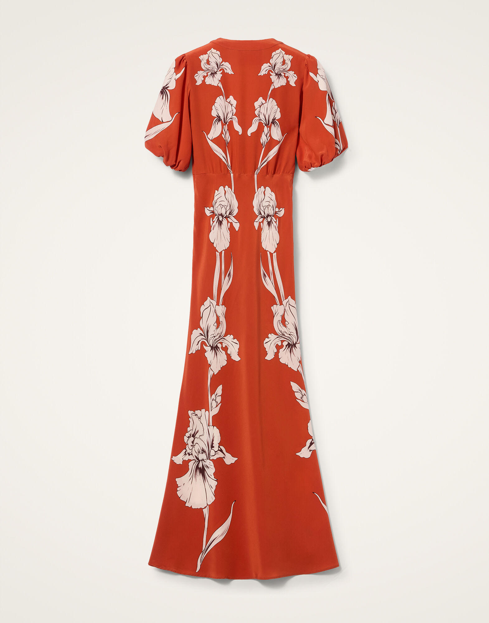 La DoubleJ Marlene Dress Iris Plac&eacute;e Dark Orange DRE0869CRE002IRS07OR03