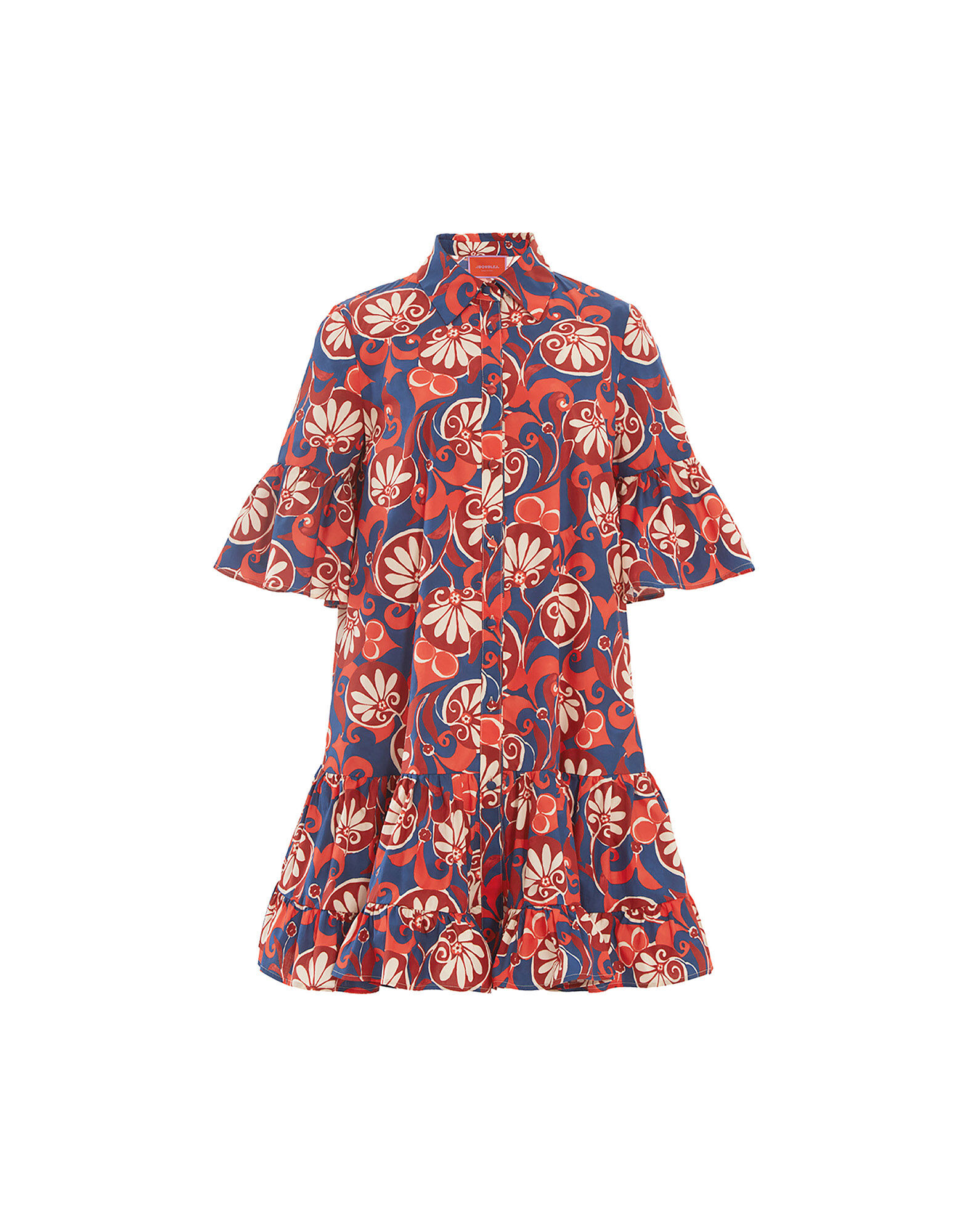 La DoubleJ Choux Dress Moonflower Navy DRE0193COT039MOO01BU06