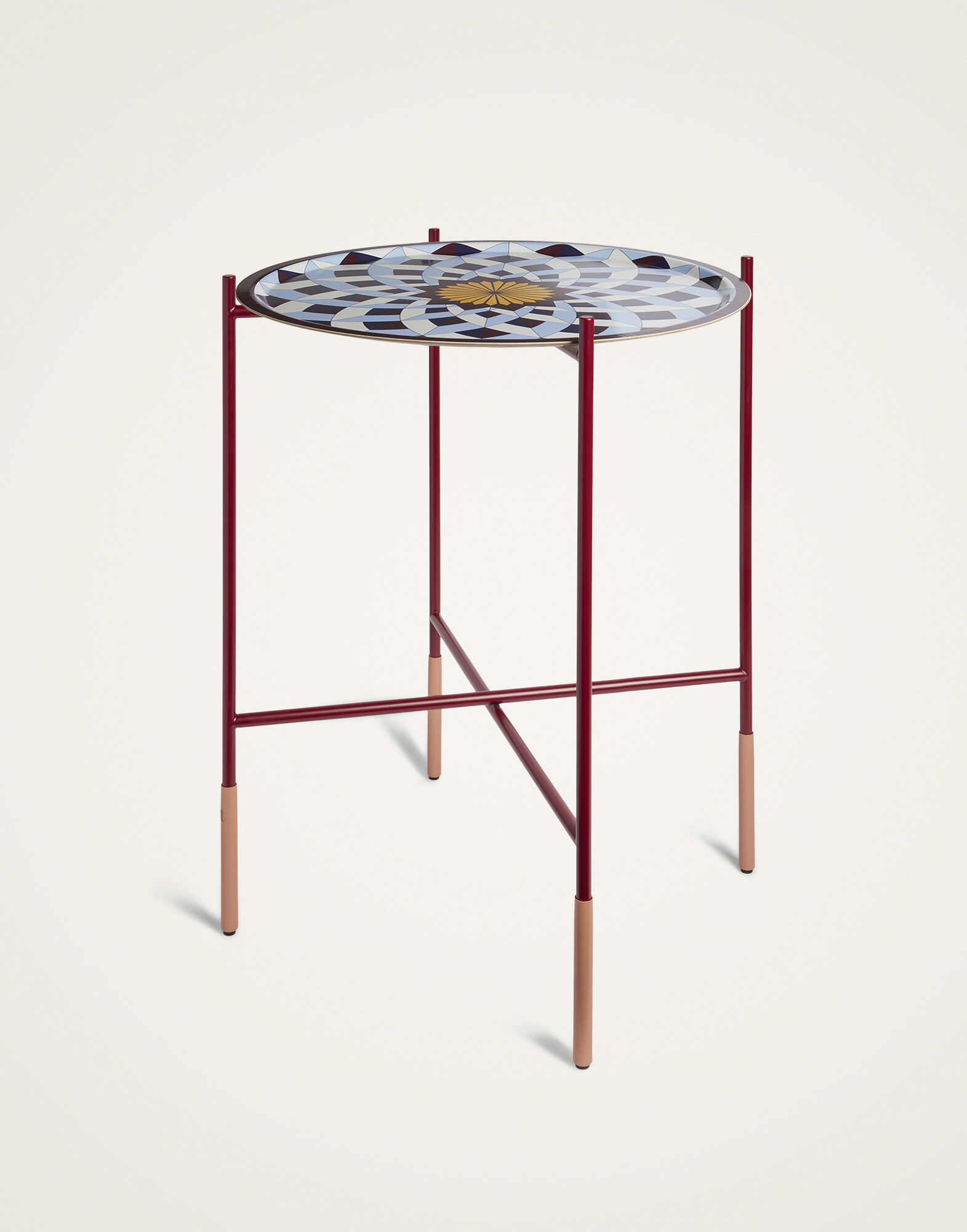 La DoubleJ Foldable Tray Stand Solid Bordeaux FTS0001MTL001SOLIDRE02