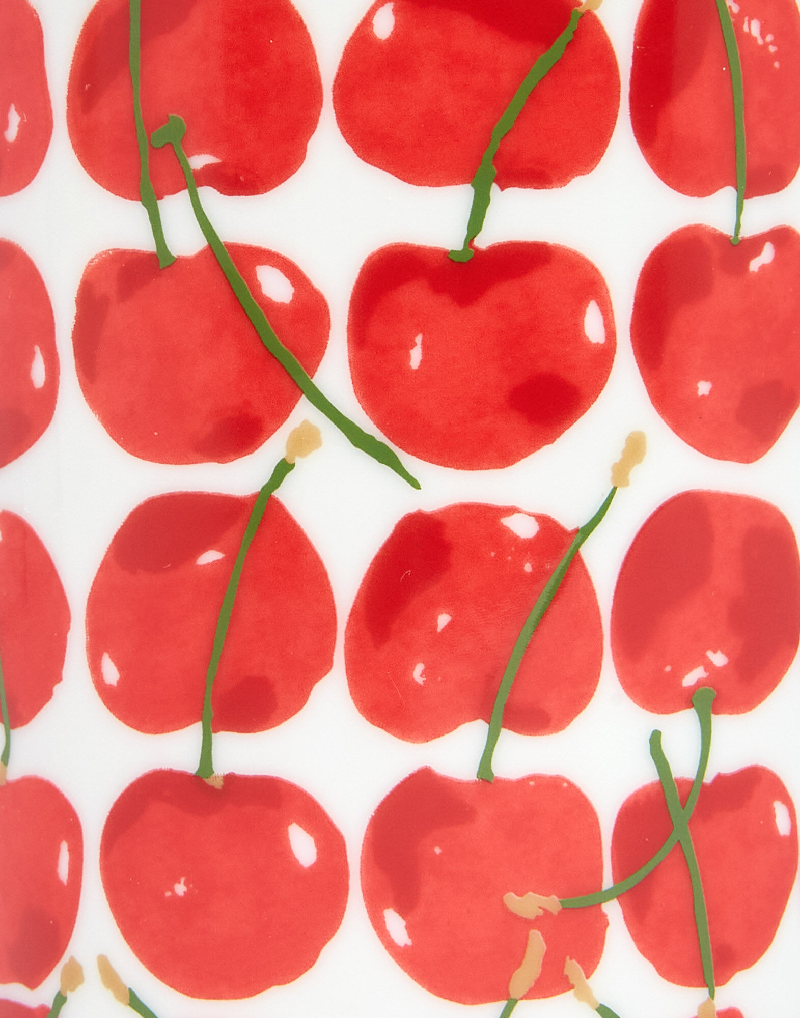 La DoubleJ Decorative Cup Cherries Ivory VAS0008CER001CHY05WH04