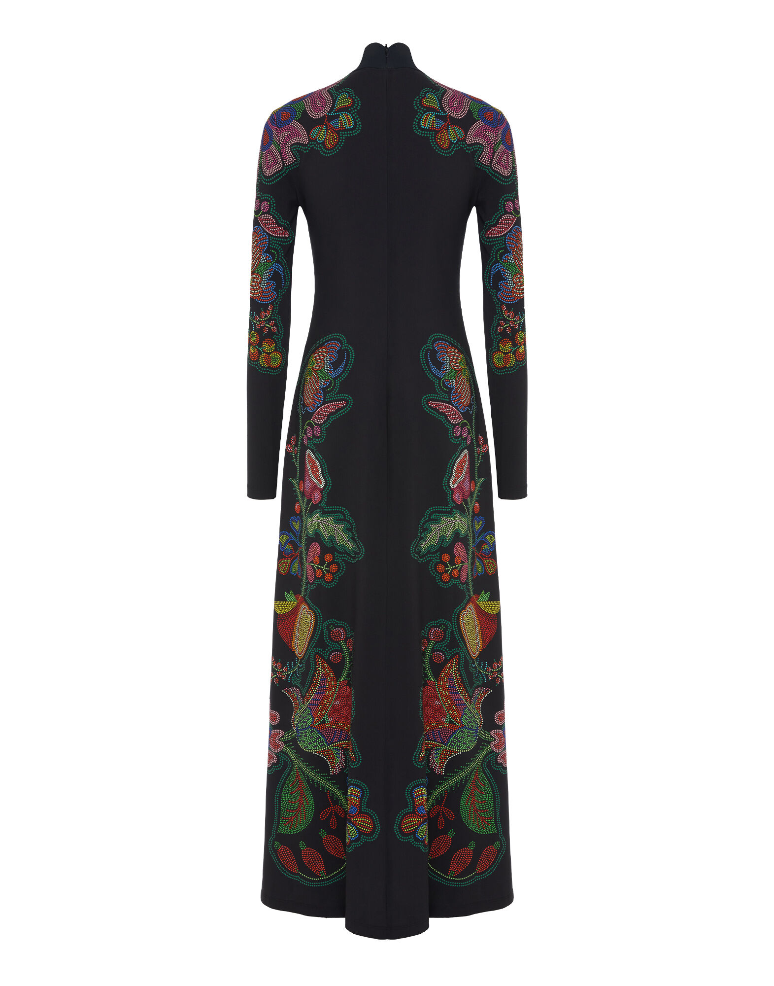 La DoubleJ Halle Dress Grenadilla Plac&eacute;e Black DRE0444VIS011GRN01BL01