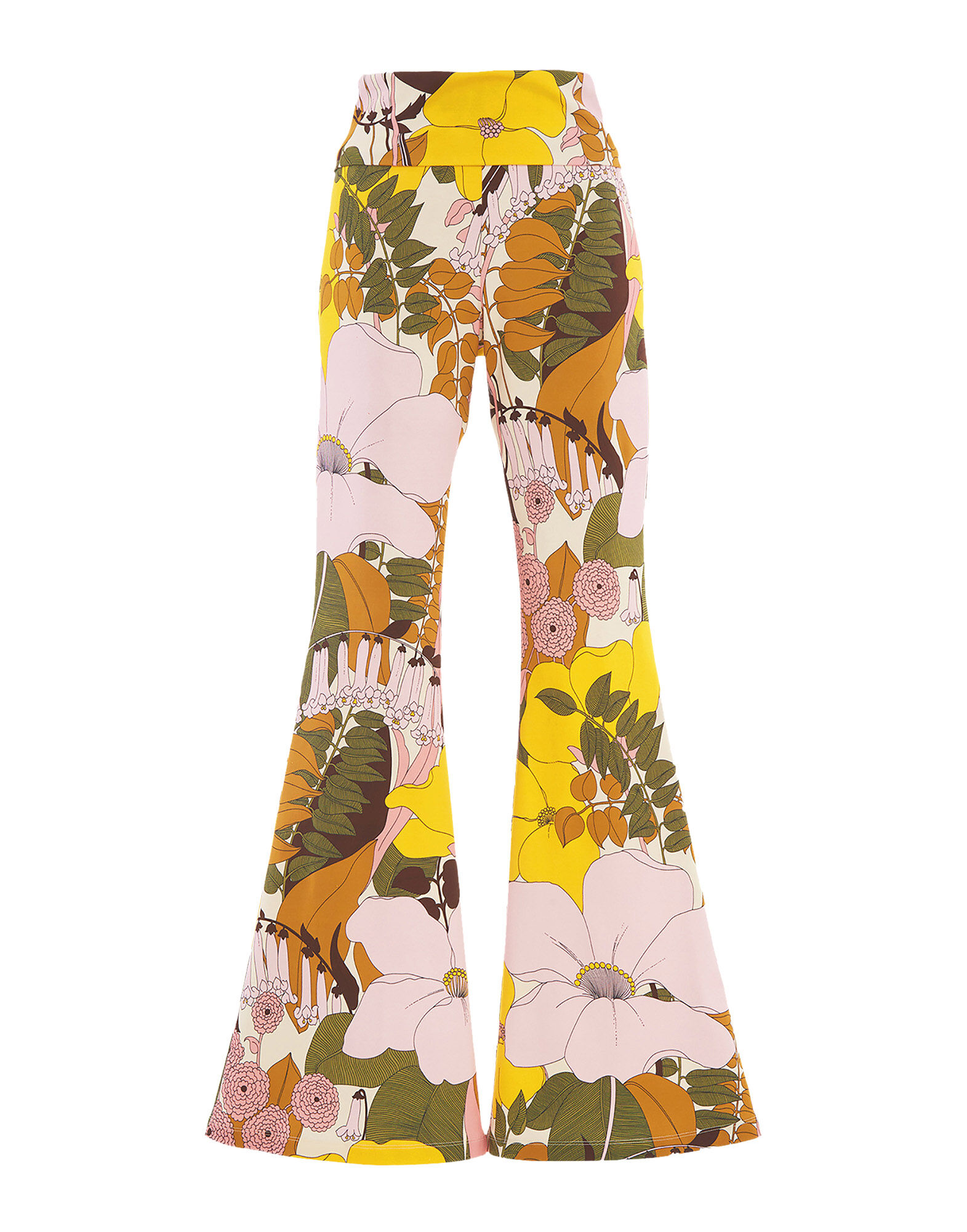 La DoubleJ Meditation Pants Big Flower Rose TRO0055INT001BFL03PI01