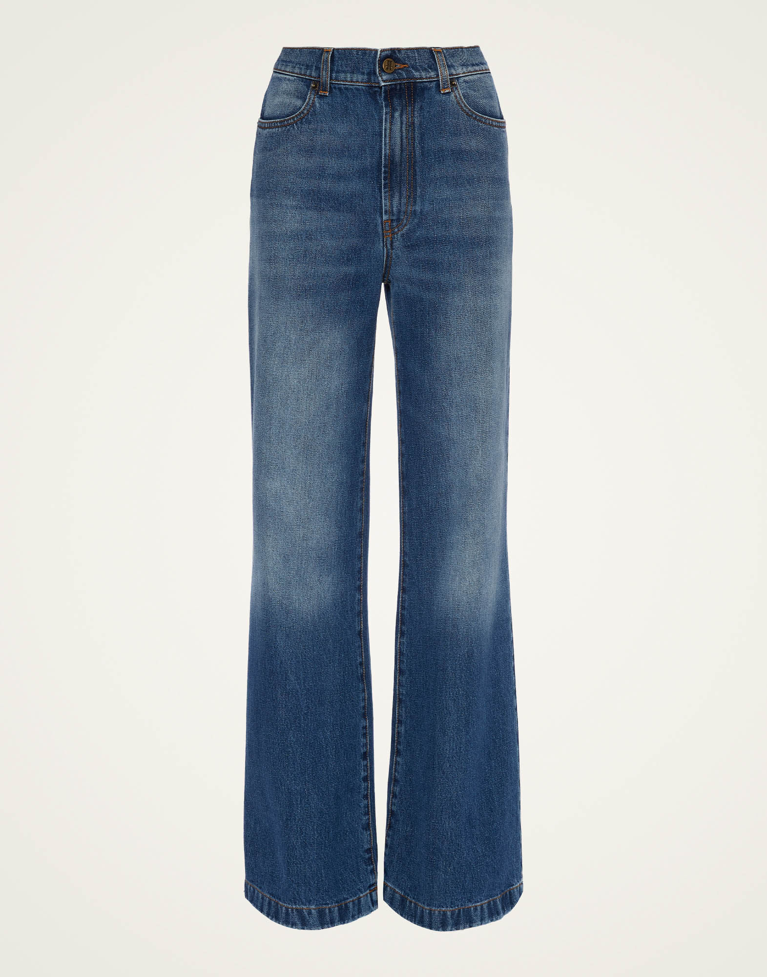 La DoubleJ Flare Jeans Blue TRO0096DEN006SOLIDBU03