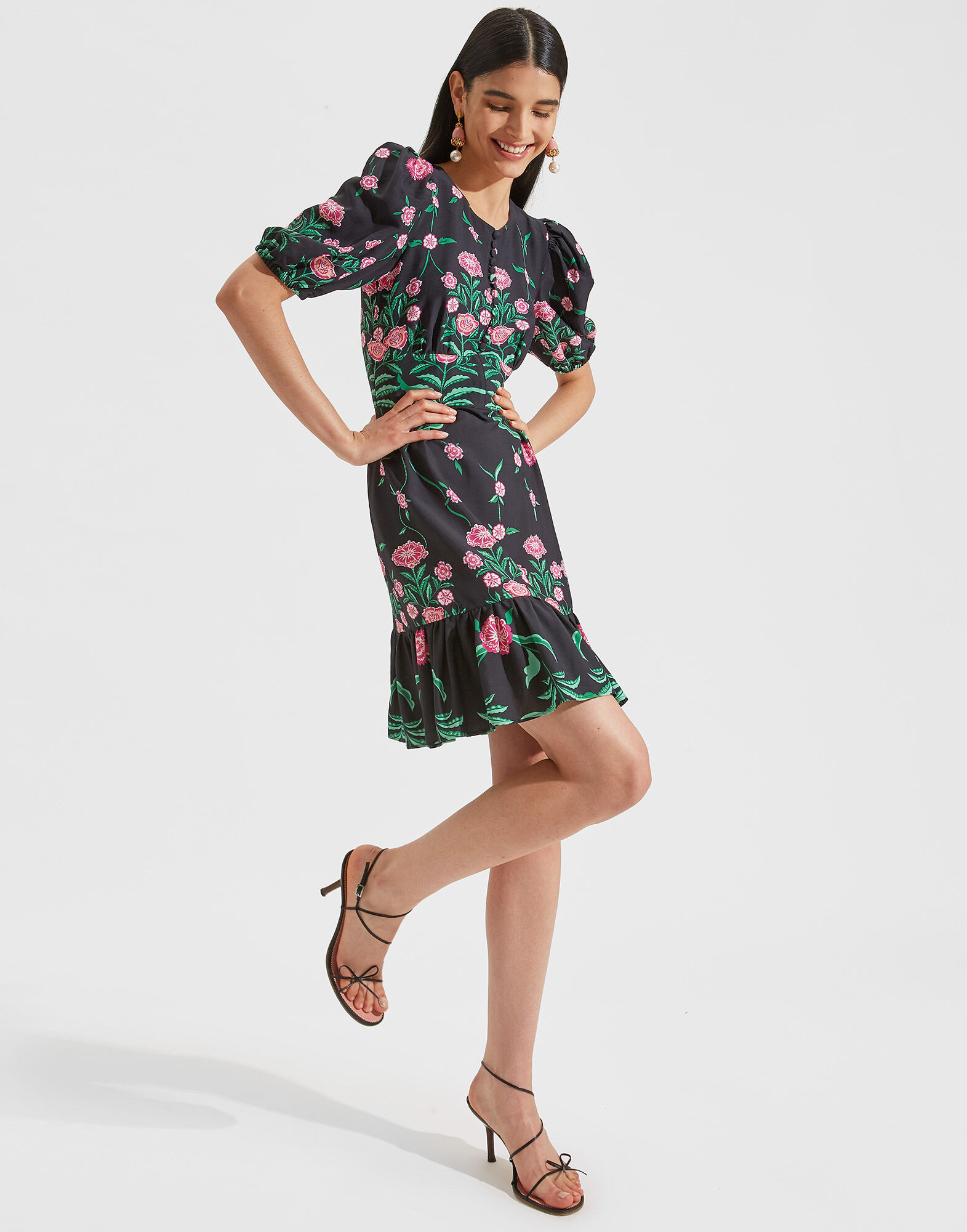 LaDoubleJ Coquette Dress Rosa DRE0249VIS001RSA0001