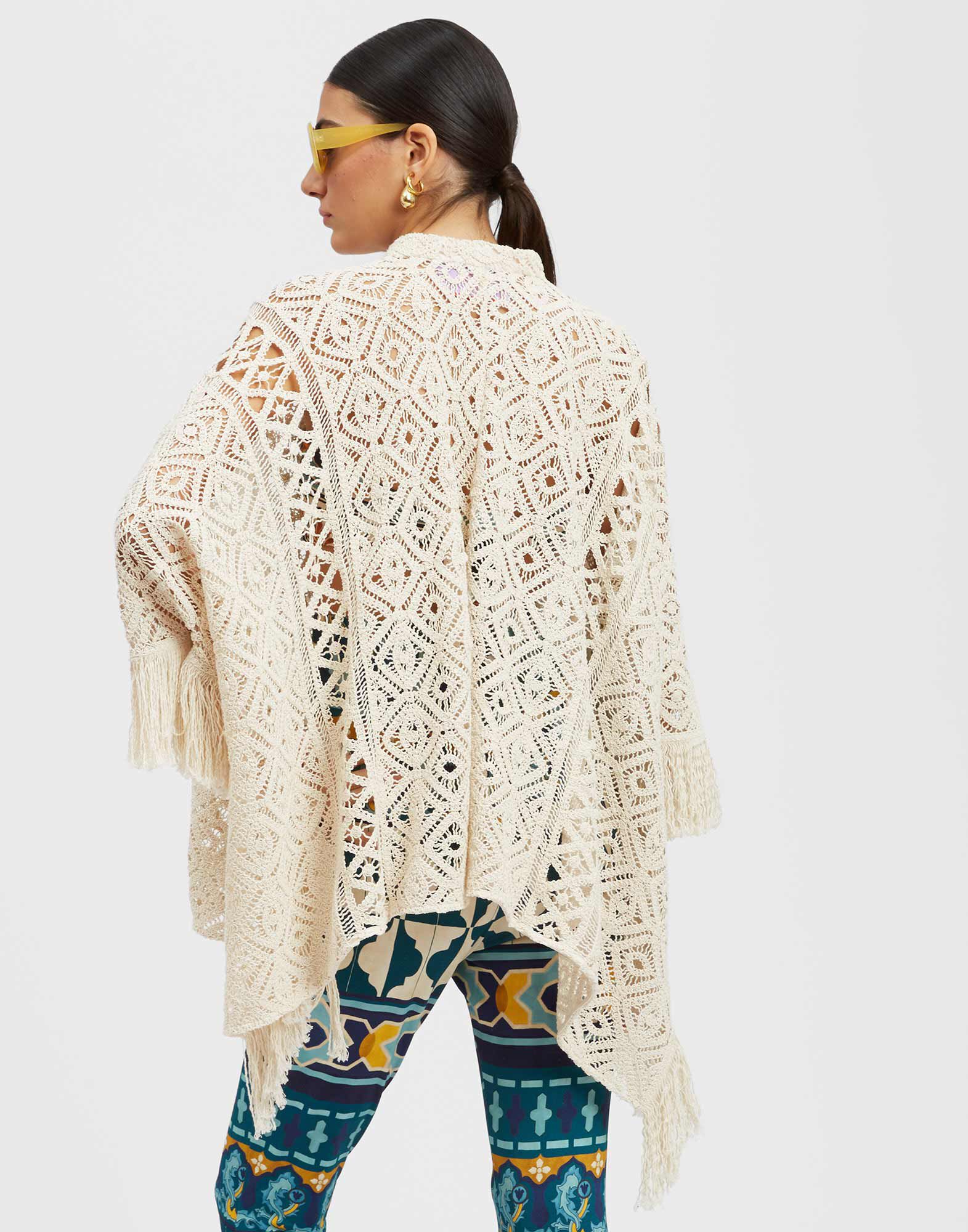 La DoubleJ Lacey Foulard Shirt Plaza Cream SHI0088JCQ080PLA03WH03