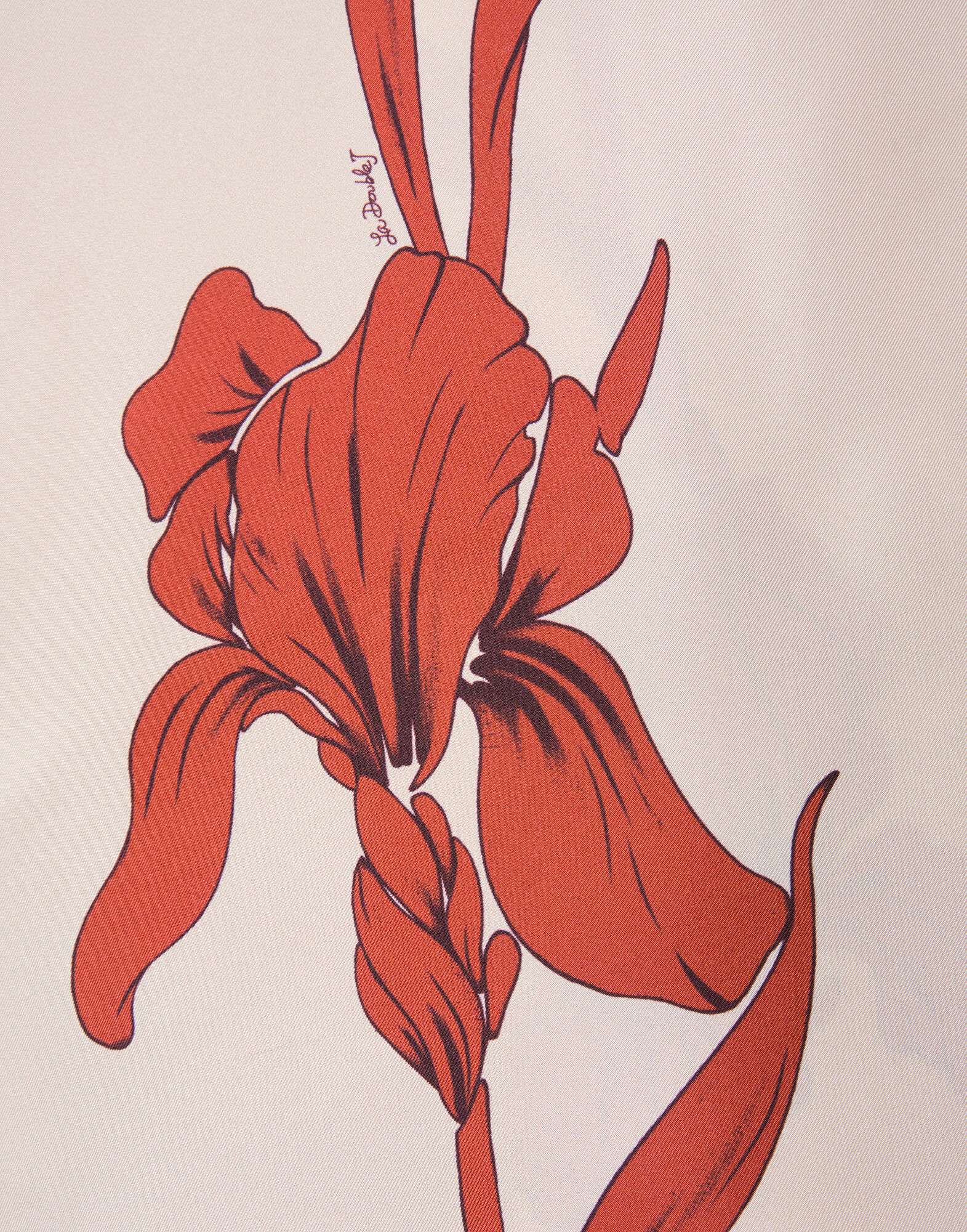 La DoubleJ Pareo Midi Skirt Iris Dark Orange SKI0145SIL001IRS04OR03