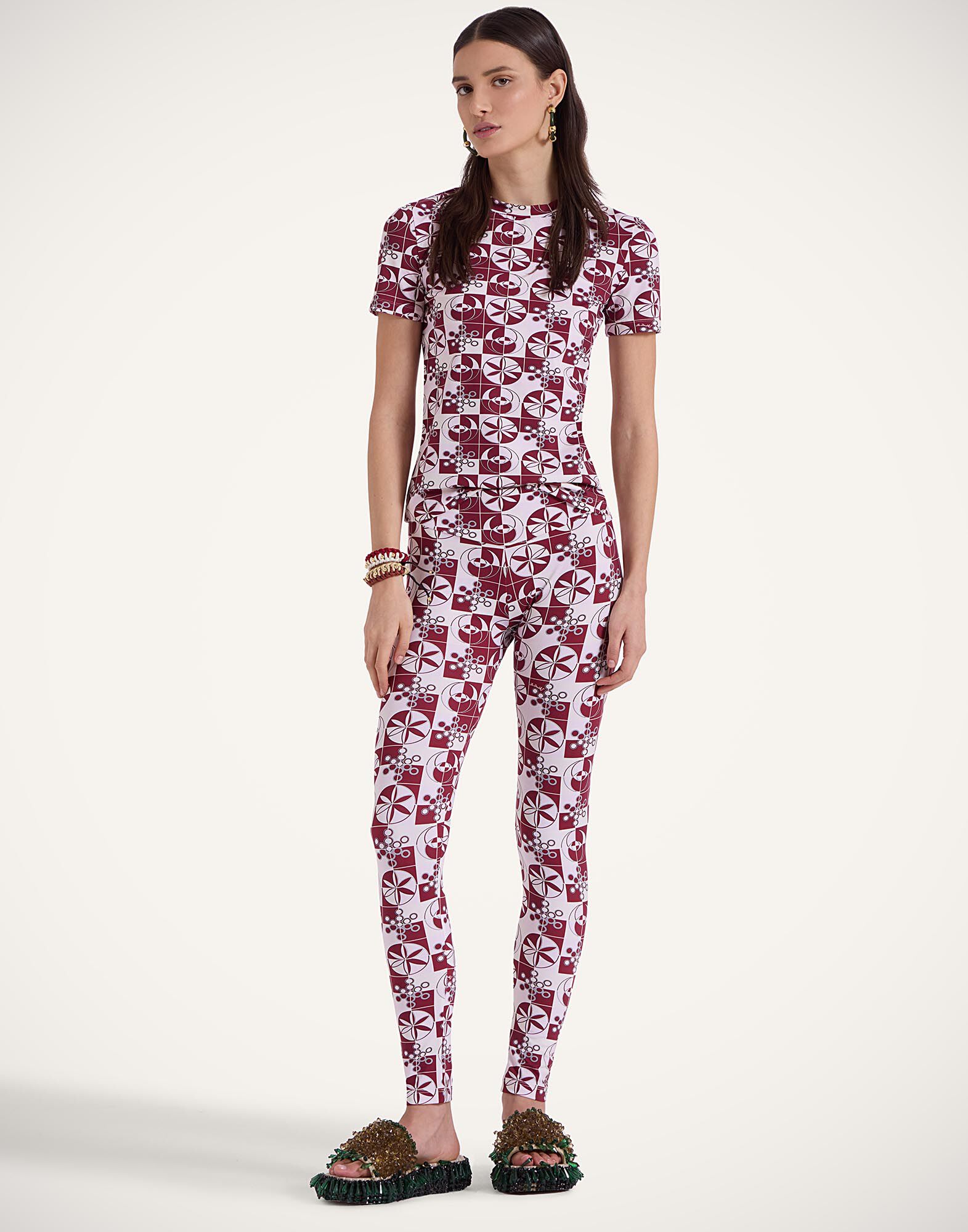 La DoubleJ Magica Leggings Eclipse Burgundy TRO0144JER049ECL01RE02