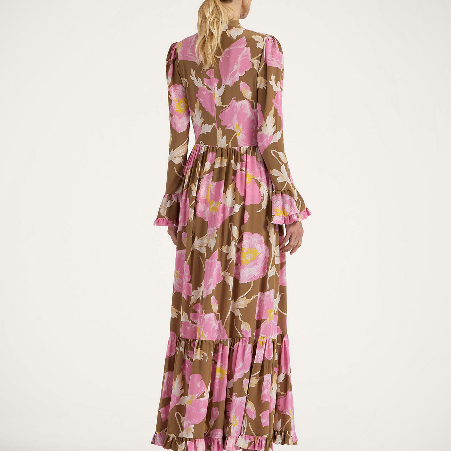 La Doublej La Double J Visconti Dress In Sylph Khaki