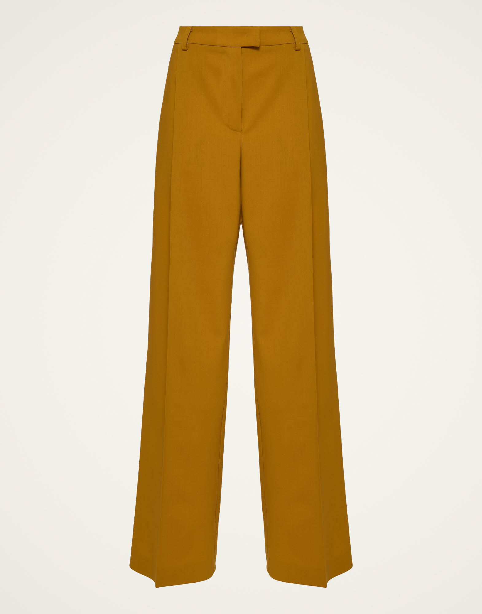 La DoubleJ Loose Pants Solid Dark Yellow TRO0135WOL023SOLIDYE03