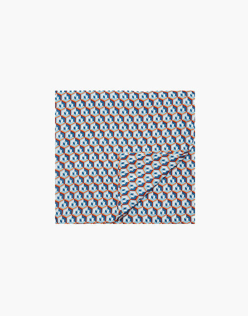 La DoubleJ Large Tablecloth (180x350) Cubi Blu TBC0003LIN001CUB0004