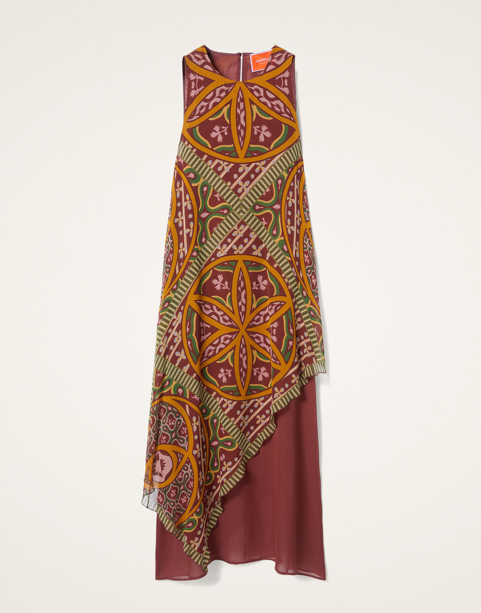 La DoubleJ Salome Dress Eclipse Plac&eacute;e Yellow DRE0860SIL014ECL05YE02