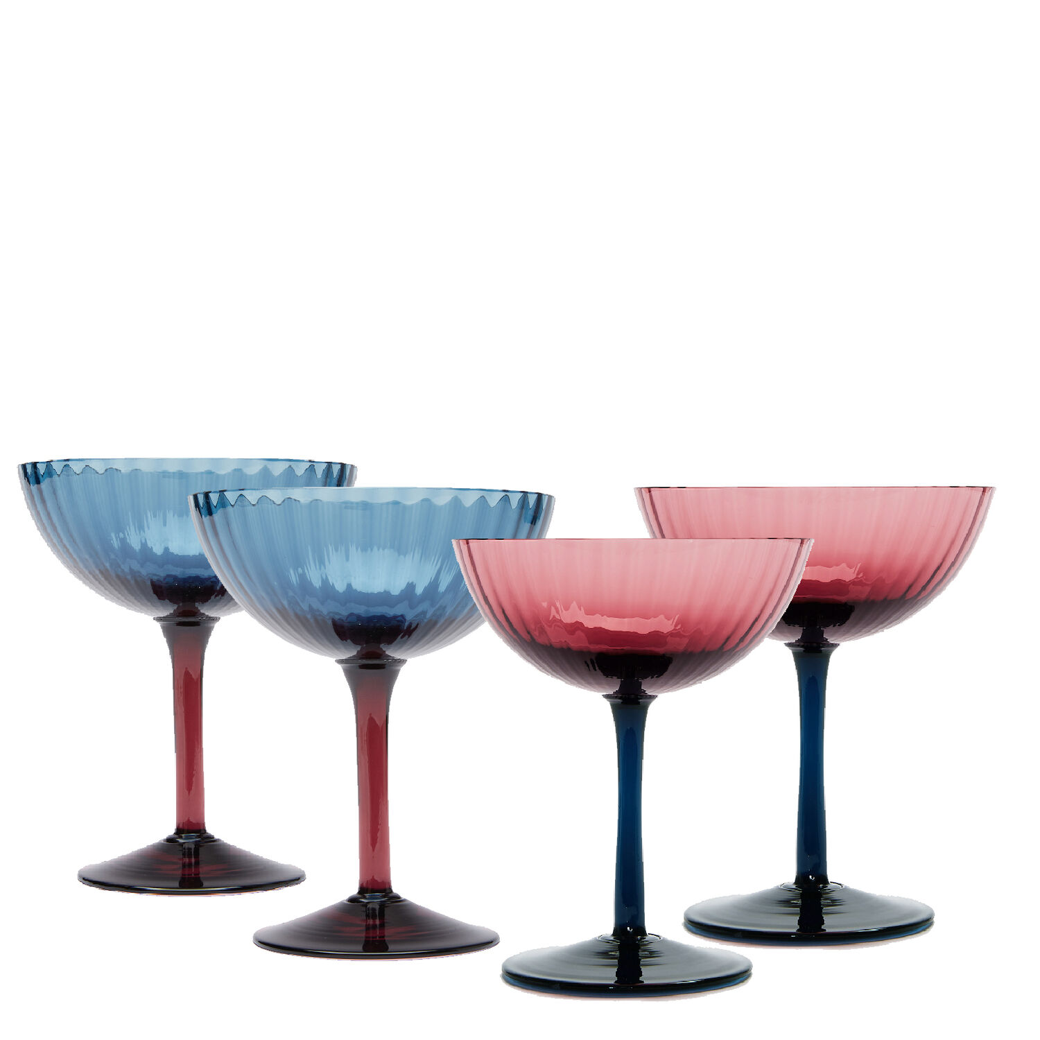 Olala Colored Drinking Glasses Set of 4 – LA JOLIE MUSE