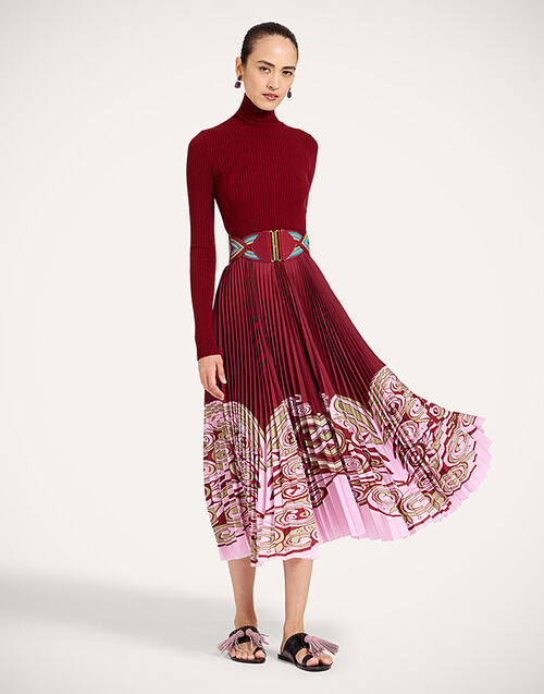 La DoubleJ Moondance Knit Dress Kells Plac&eacute;e Burgundy DRE1017KNI192VA528RE07
