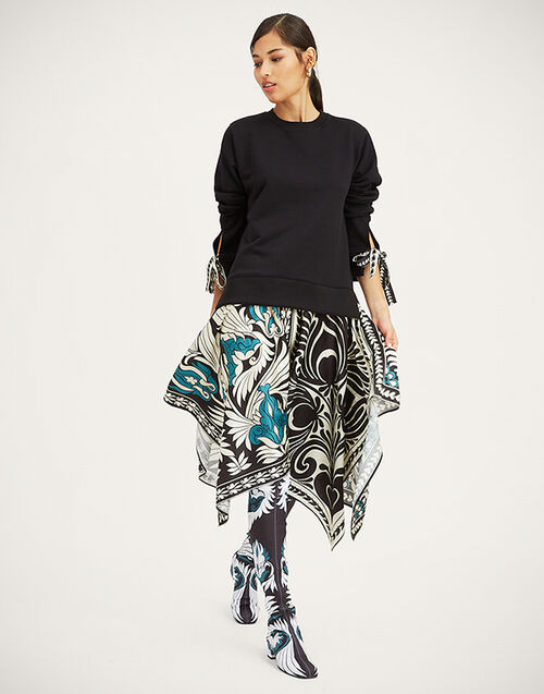 La DoubleJ Arcade Dress Mix Tiles Placée Black DRE0639JER040MIX01BL01