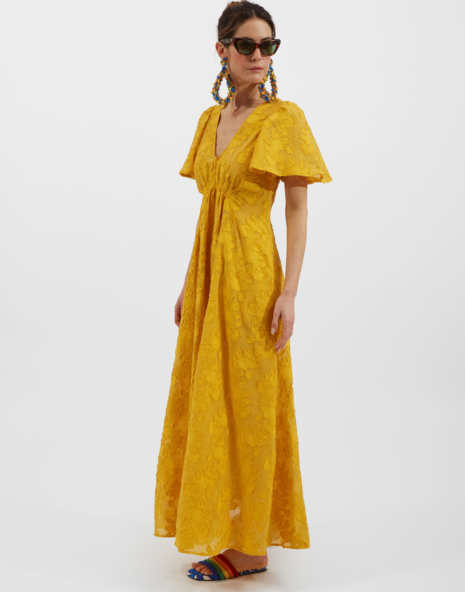 La DoubleJ Proper Dress Begonia Ocra DRE0332JCQ044BEG01OR06