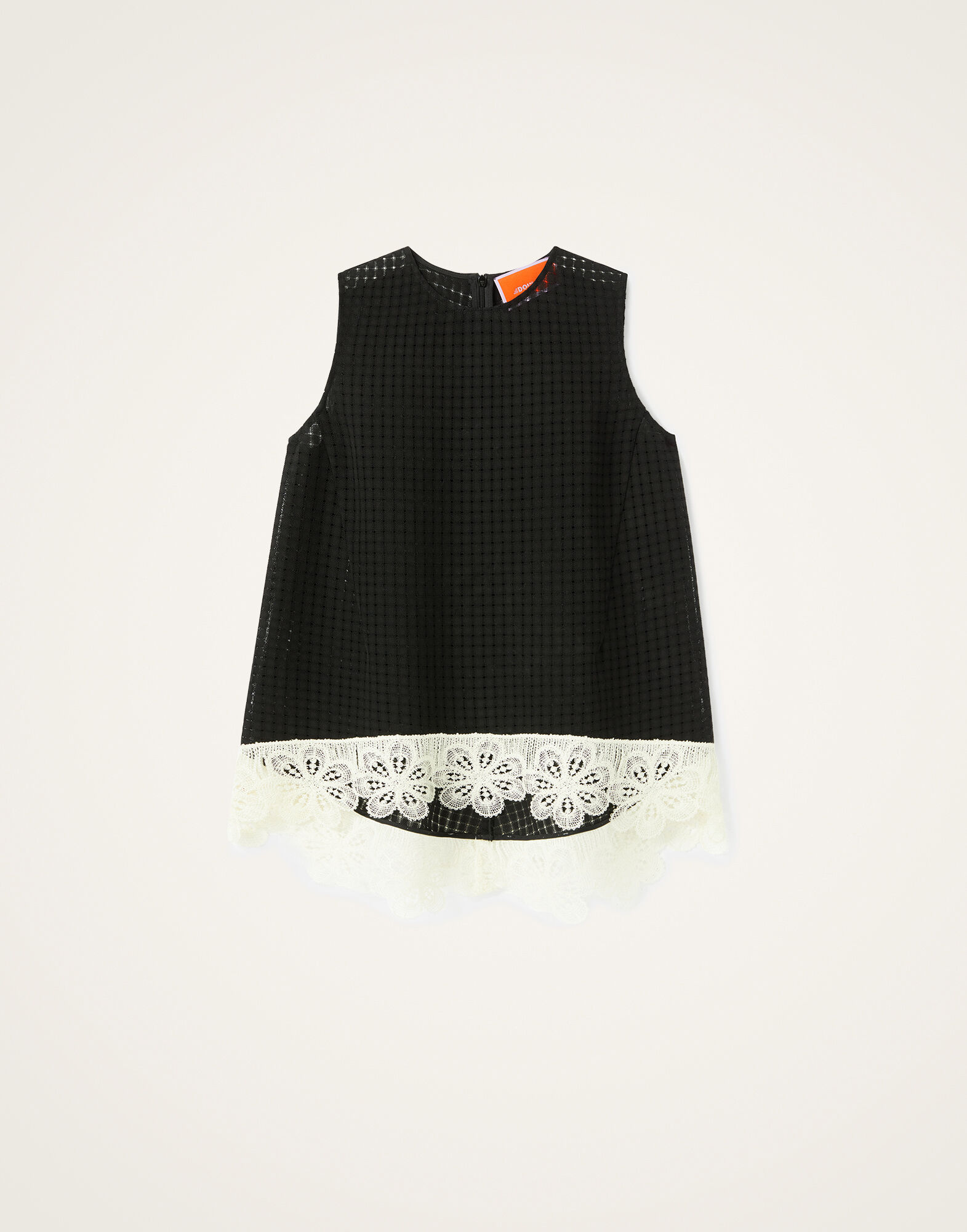 La DoubleJ La Scala Top Solid Black TOP0159COT077SOLIDBL01