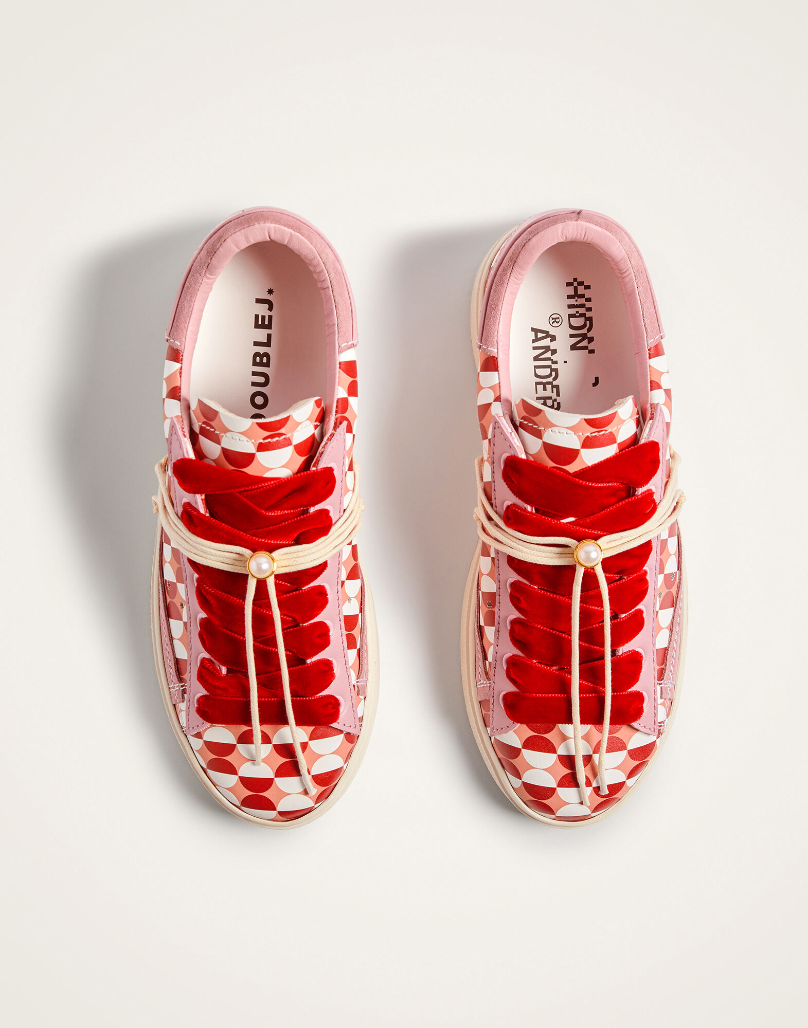 La DoubleJ All Time Low Top Sfere Pink SHO0112LEA017SFE01PI01