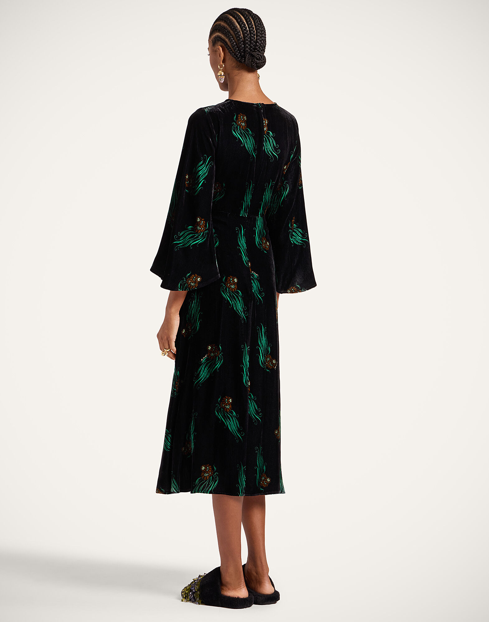 La DoubleJ Sorella Dress Lemuria Black DRE0179VEL018LEM01BL01