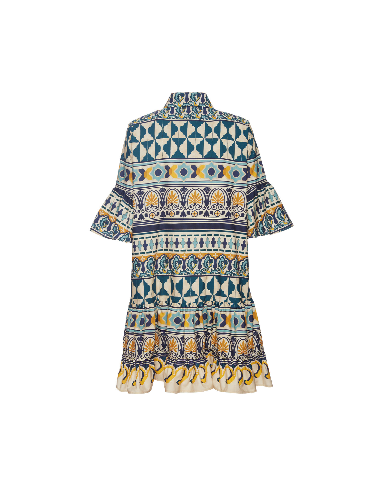 La DoubleJ Choux Dress Casareale Small Plac&egrave;e Cream DRE0193COT039REA02WH03