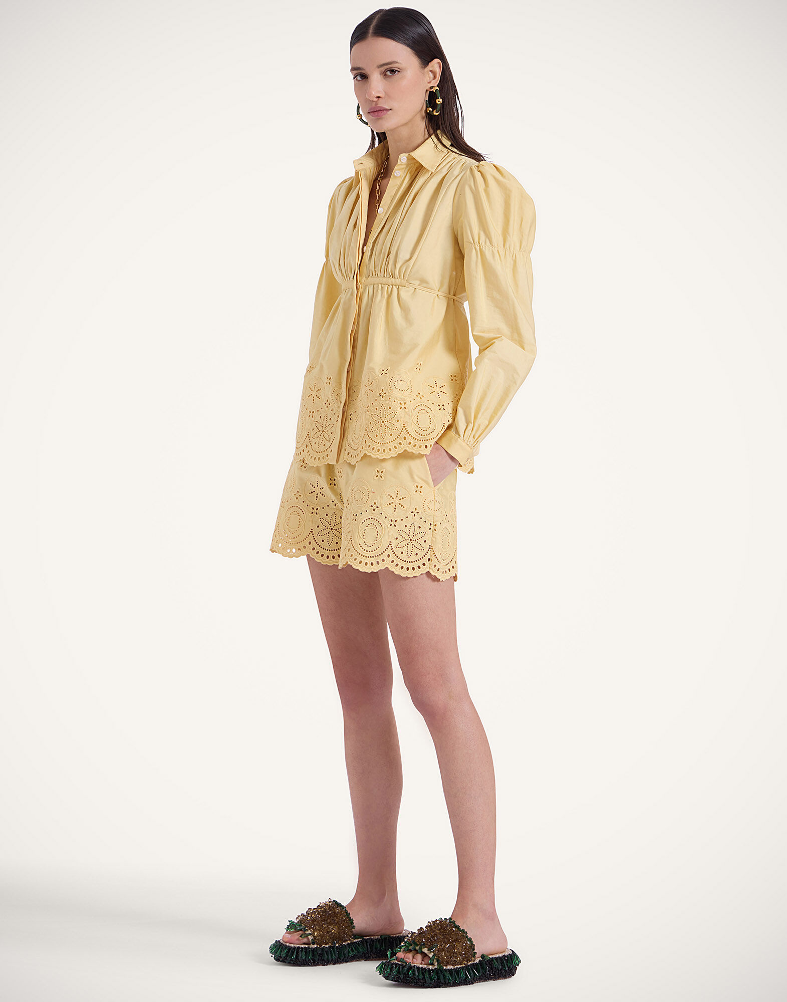 La DoubleJ Franca Shirt Eclipse Light Yellow SHI0128SAN005ECL03YE01