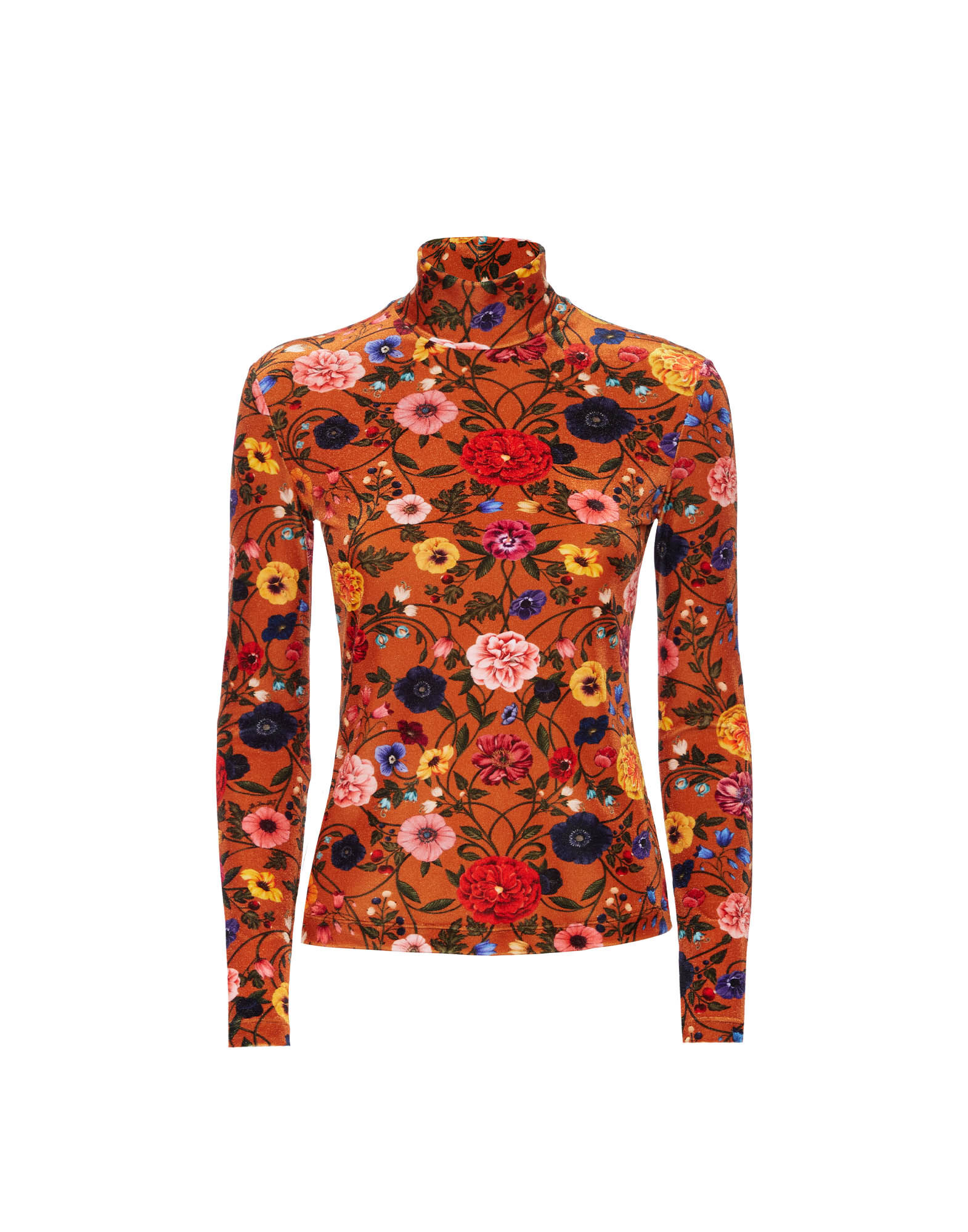 La DoubleJ Turtleneck Botticelli Rust SHI0030VEL006CEL01OR04