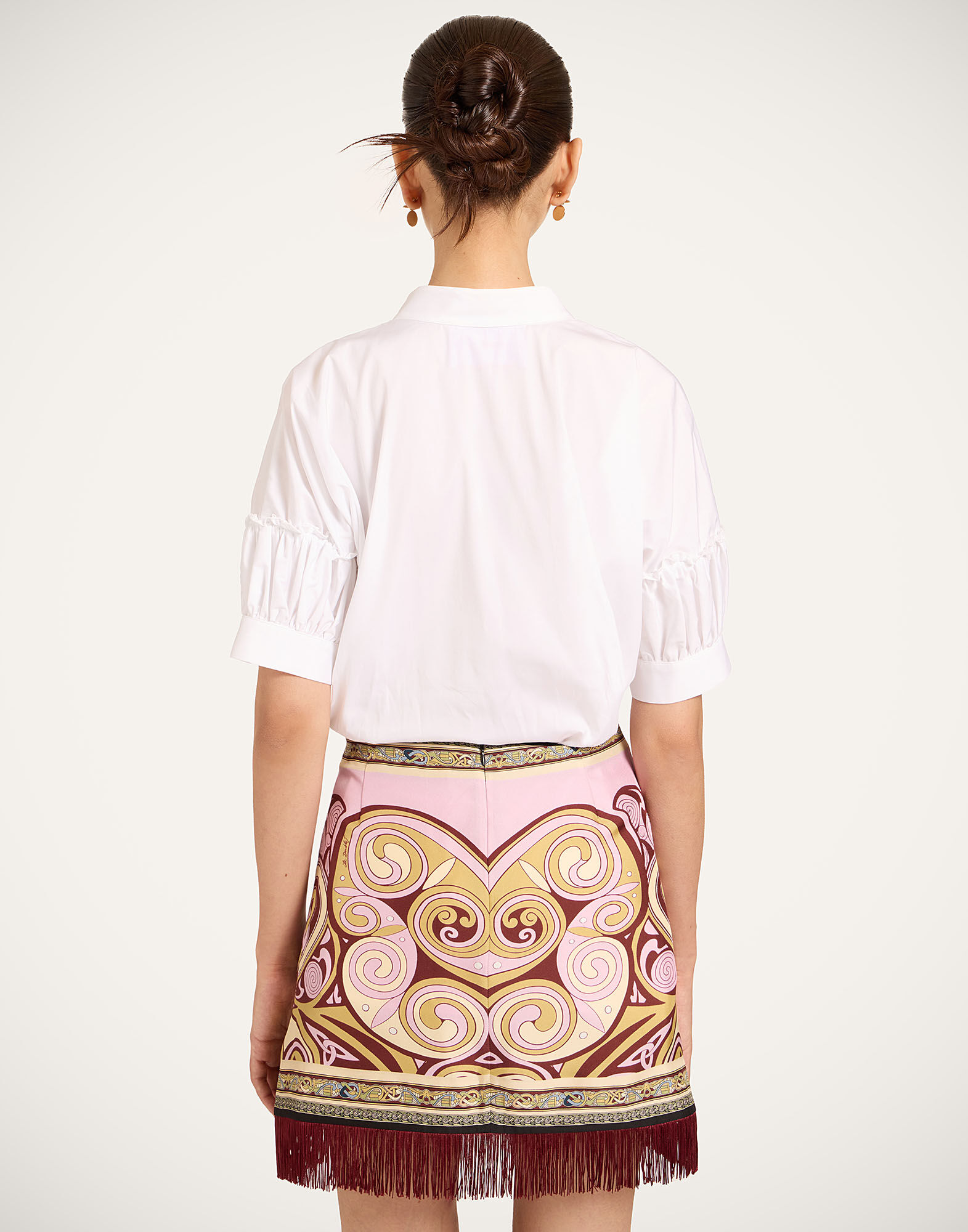 La DoubleJ Grace Shirt Solid White SHI0123COT064SOLIDWH01