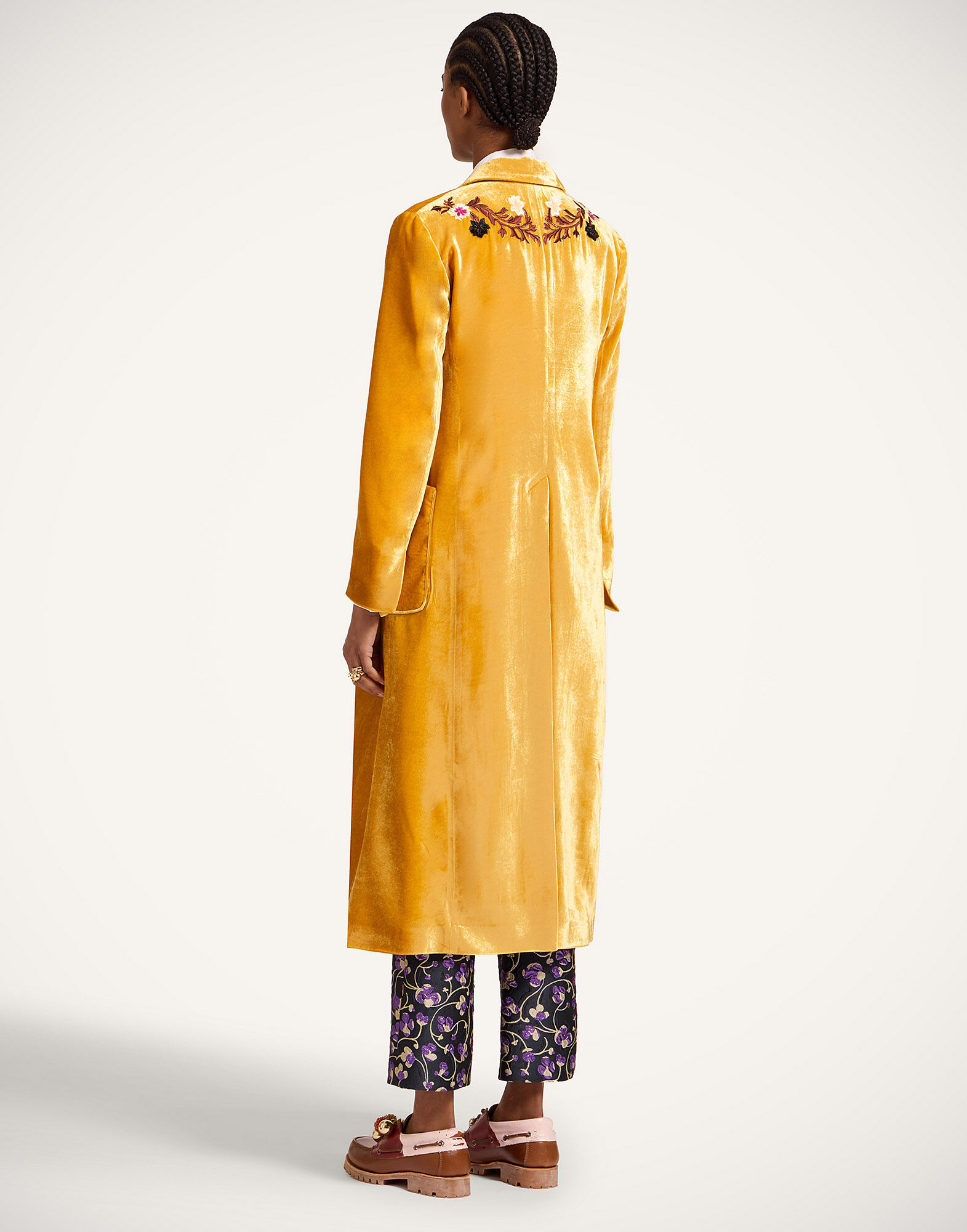 La DoubleJ Duster Coat Solid Yellow JAC0181VEL019SOLIDYE02