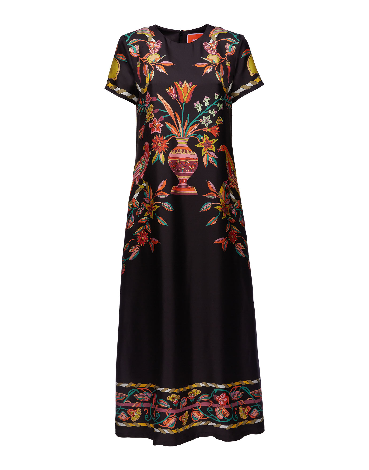 La DoubleJ Swing Dress Borboni Placee Nero DRE0128SIL006BRN02BL01