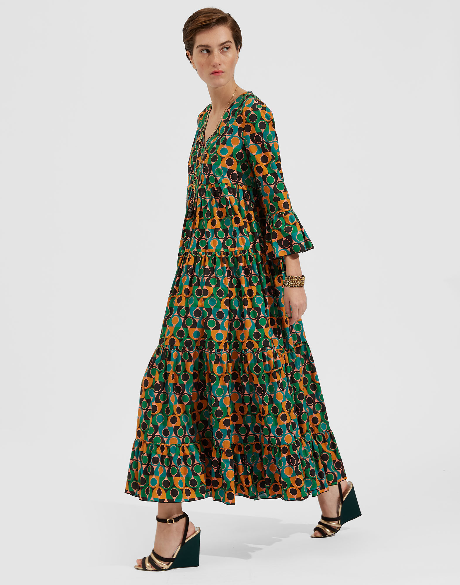 LaDoubleJ Jennifer Jane Dress Gumball Verde DRE0114COT001GUM0002