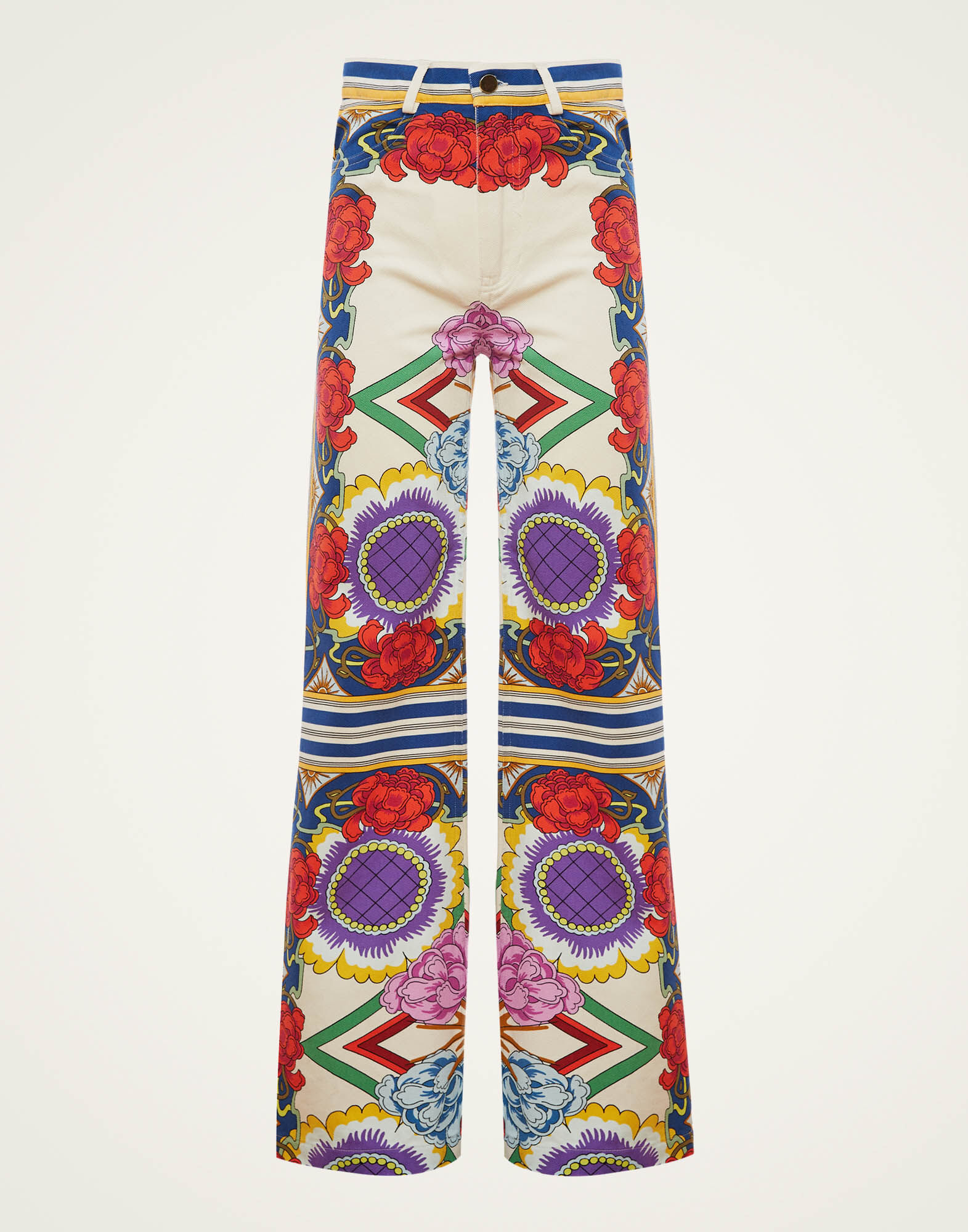 La DoubleJ Flare Jeans Taormina Plac&eacute;e Rust TRO0099COT046LRT01WH04