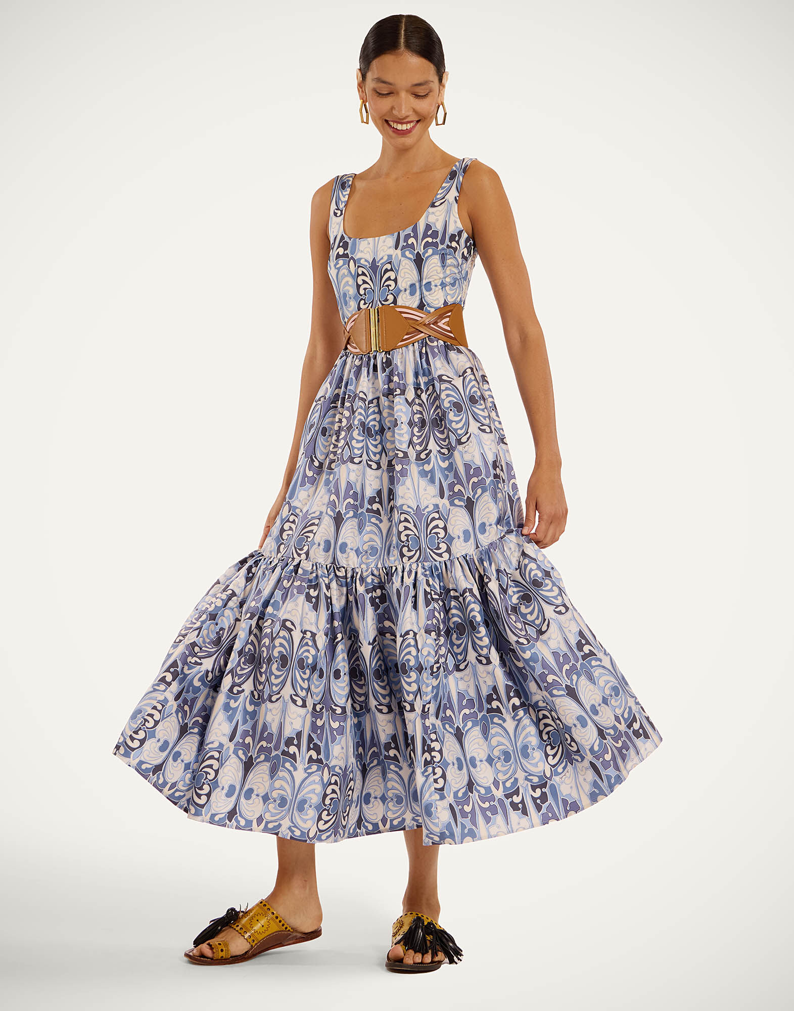 La DoubleJ Capri Dress Cocoon Blue DRE0479SIL001COC01BU03
