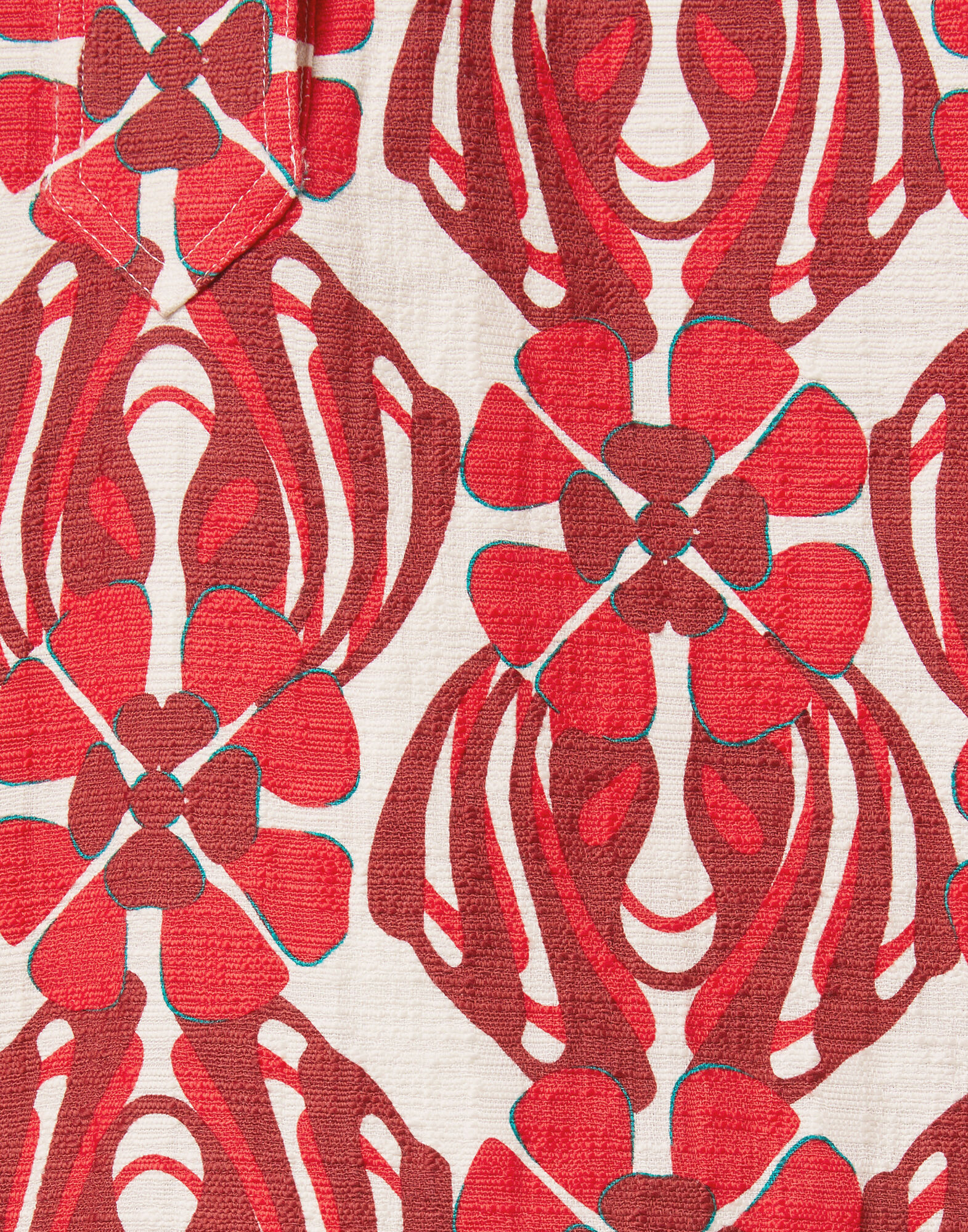 La DoubleJ Short Artemis Dress Clover Red DRE0180COT005CLO05RE01