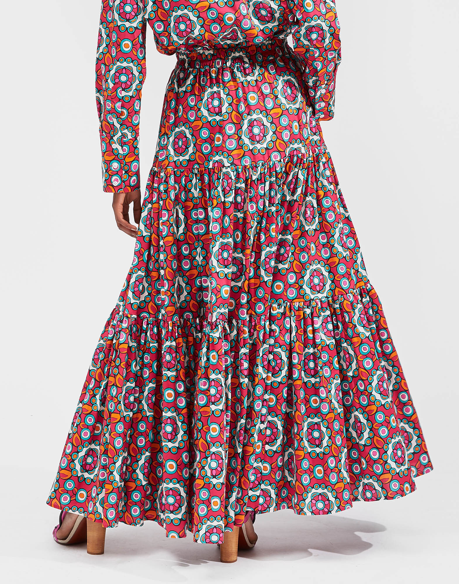 LaDoubleJ Big Skirt Kaleidoscope Fuxia SKI0001COT020KAL0004