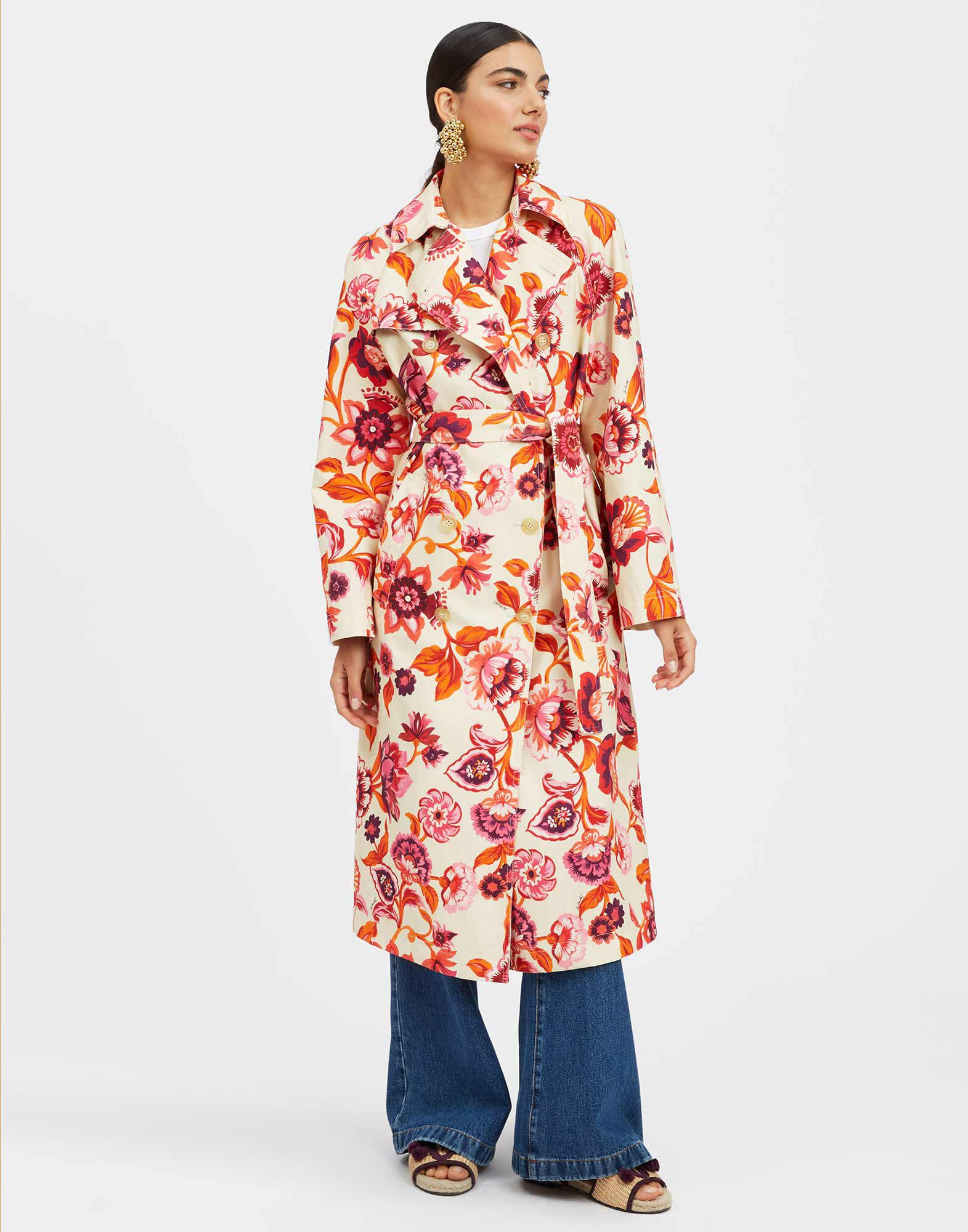 La DoubleJ Milano Trench Coat Hottie Cream JAC0054COT050HOT01WH03