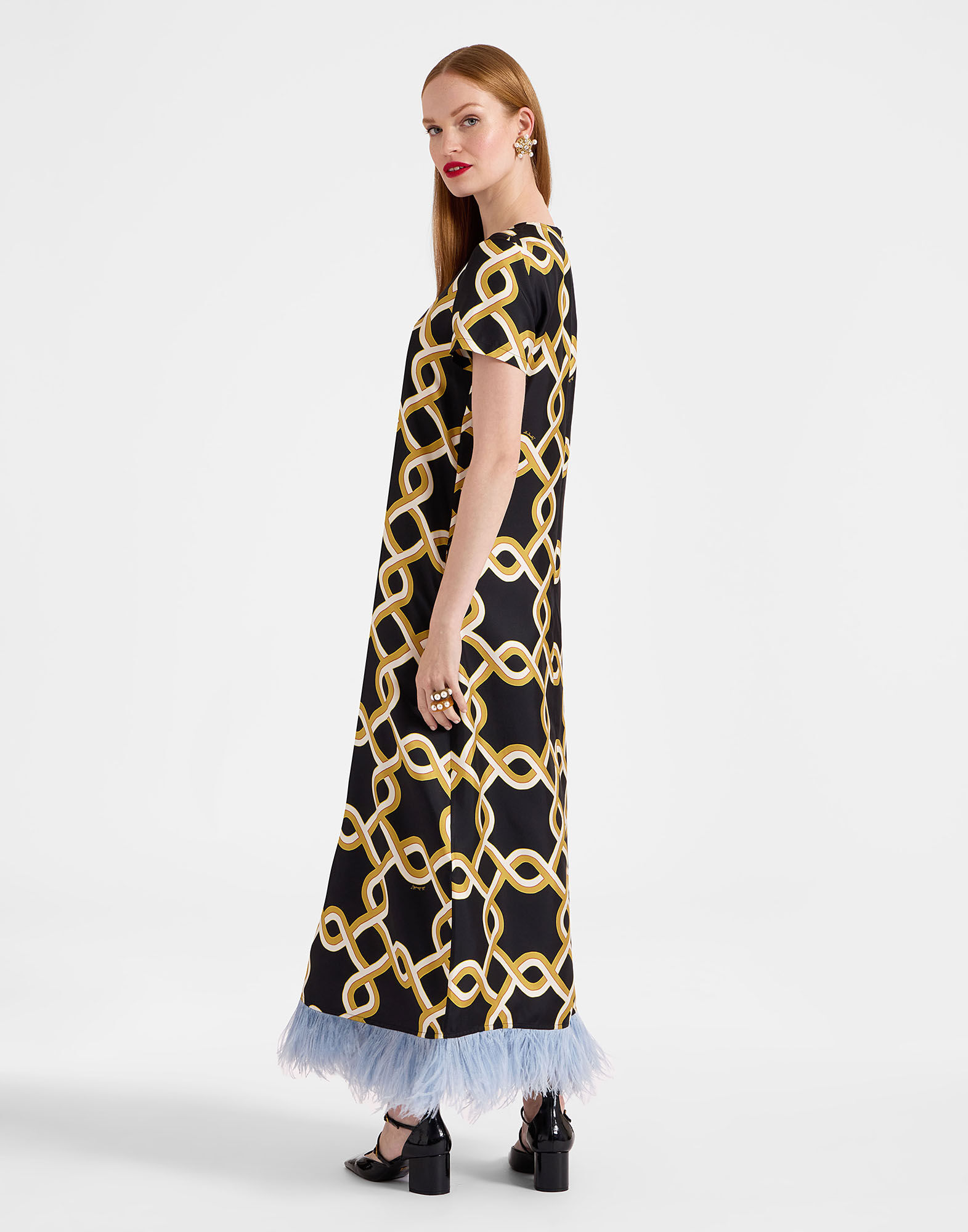 La DoubleJ Swing Dress Tackle Black DRE0316SIL001TAC01BL01