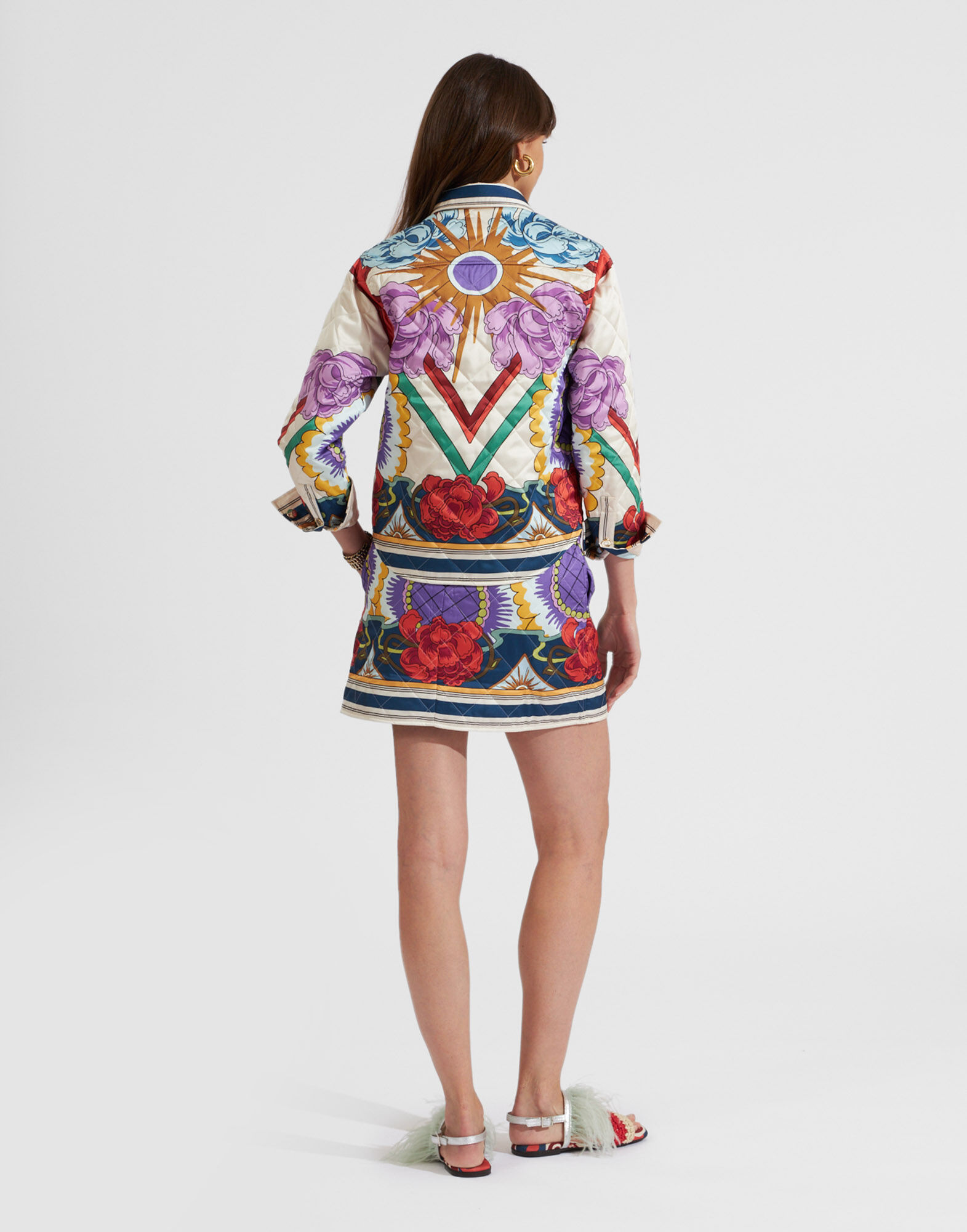 La DoubleJ Edie Jacket Taormina Plac&eacute;e Ivory JAC0068POL002LRT01WH04