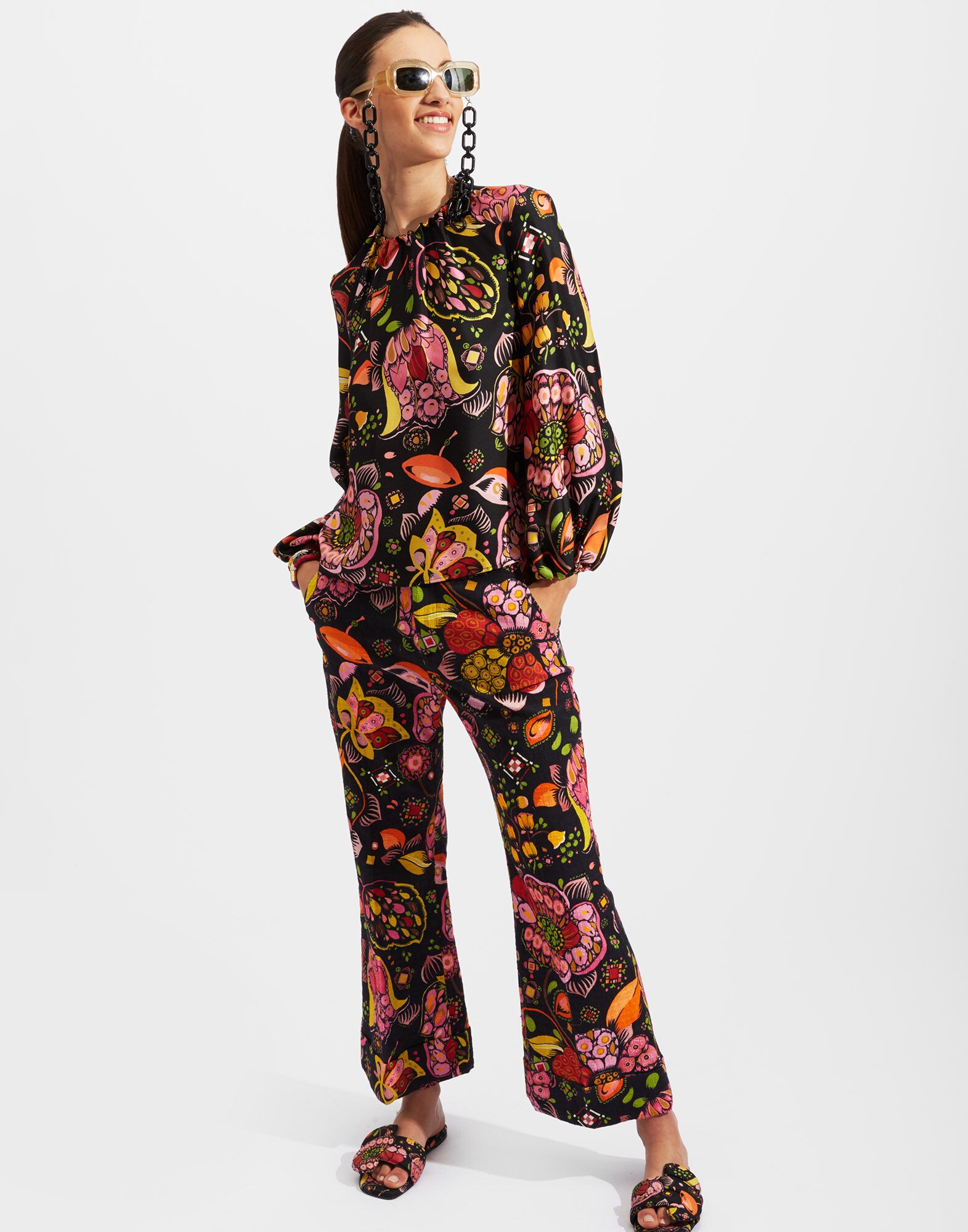 La DoubleJ Hendrix Pants Eden TRO0014COT005EDE0001
