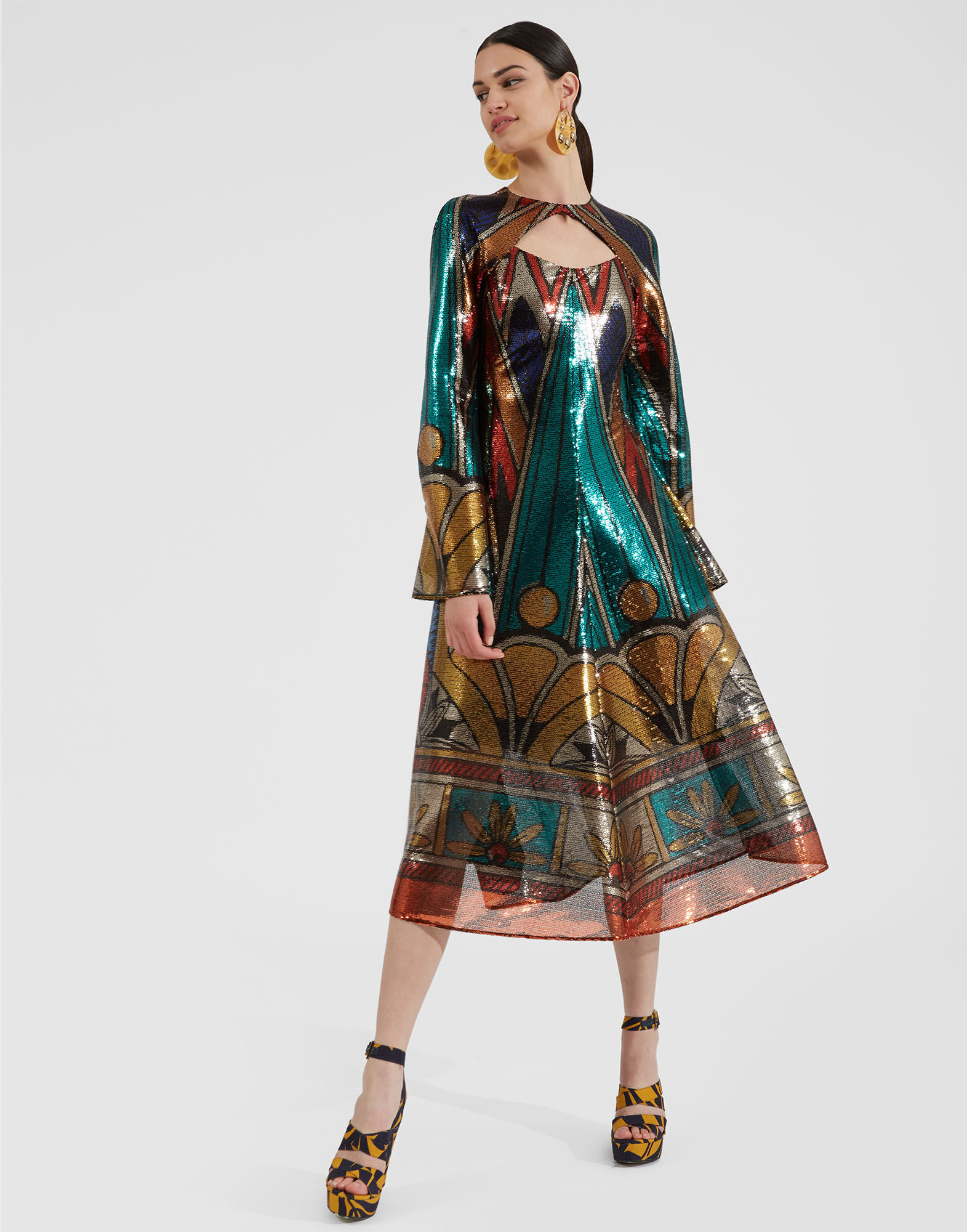 La DoubleJ Farfalla Dress Philae Plac&eacute;e DRE0588PAI002PHI01MU01