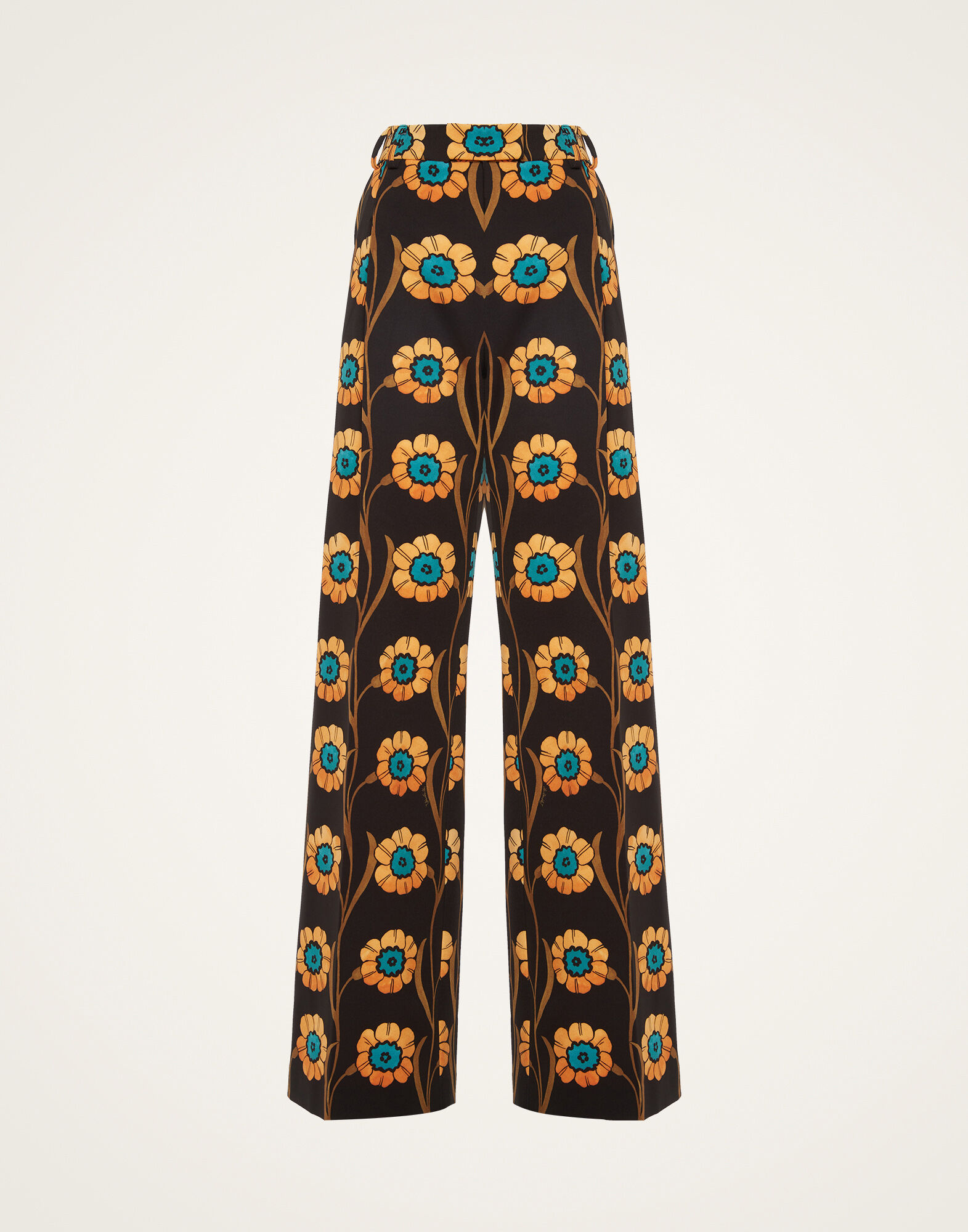 La DoubleJ Loose Pants Daisychain Black TRO0113JER034ROP01BL01