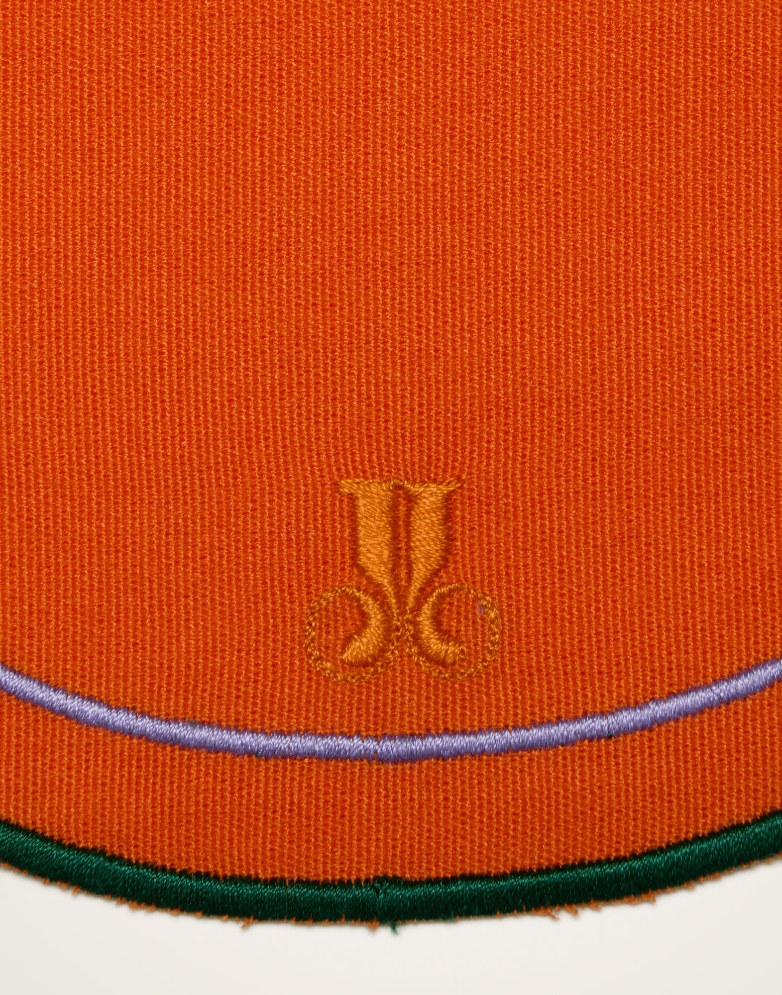 La DoubleJ Medallion Placemats Set Of 2 Solid Orange PMT0028ACR003SOLIDOR02