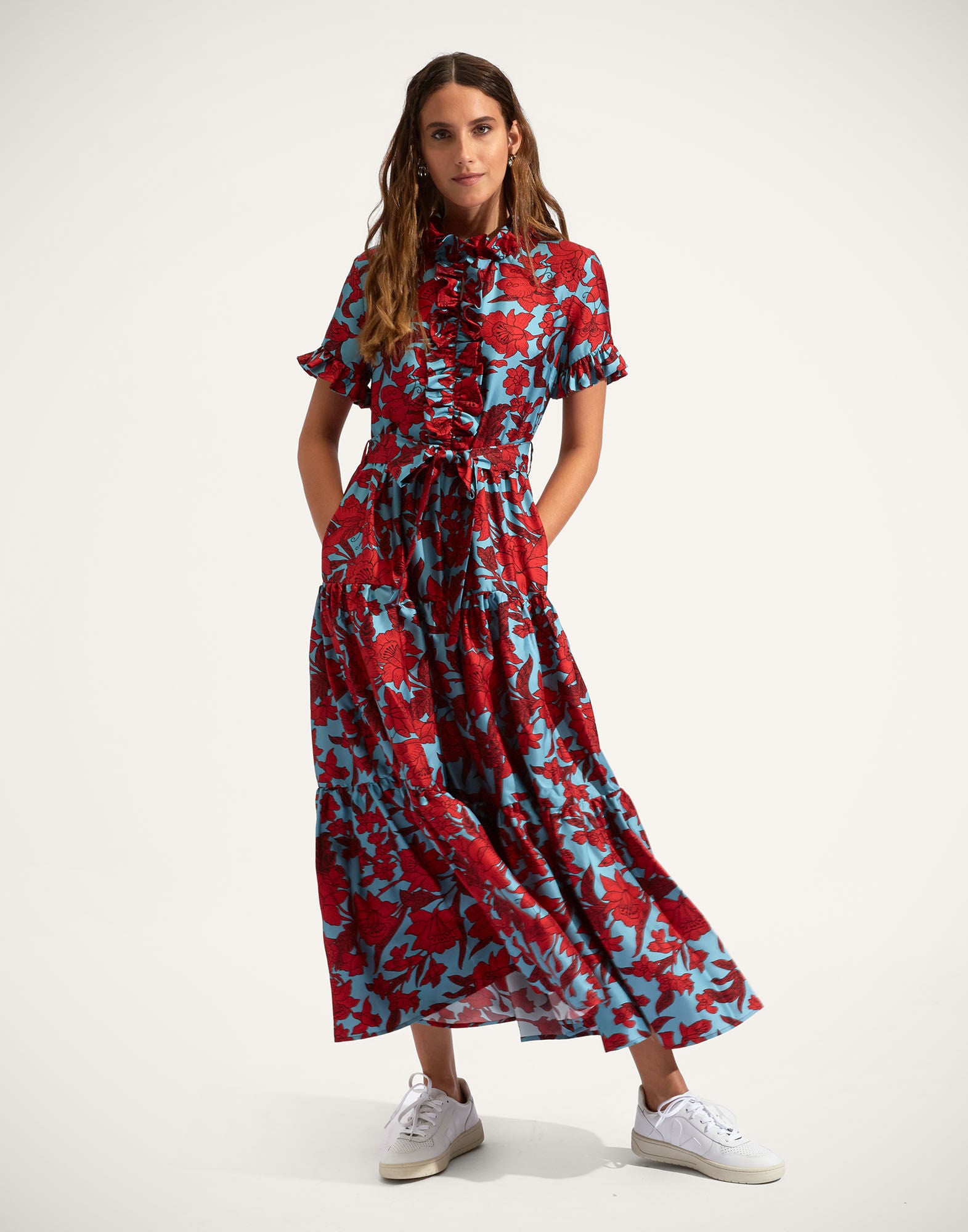 La DoubleJ Dresses Women - Long and Sassy Dress Lilium Turchese XL 100% Silk La DoubleJ Dresses Women - Long and Sassy Dress Lilium Turchese XL 100% Silk
