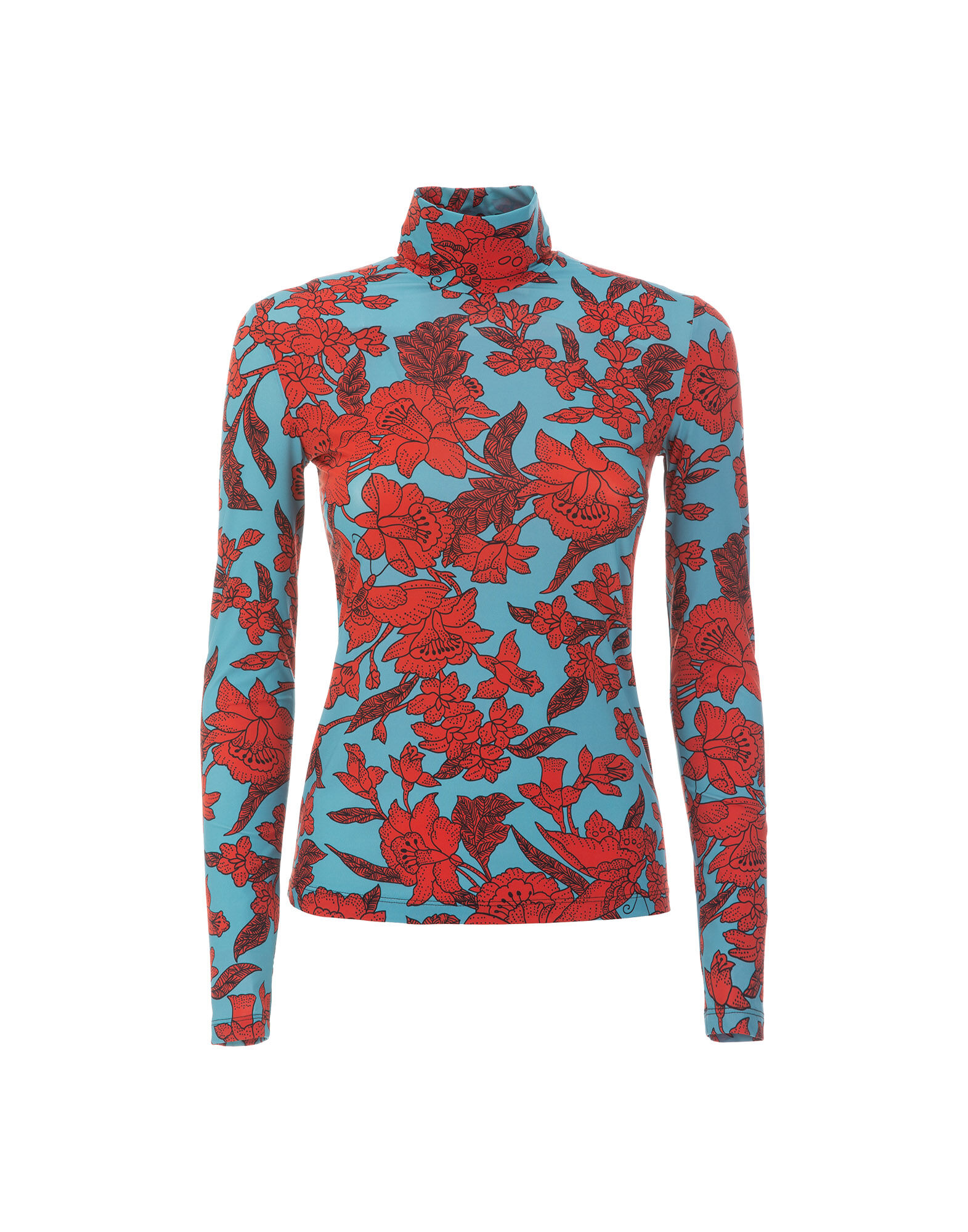 La DoubleJ Turtleneck Lilium Turchese SHI0030JER005LIL0005