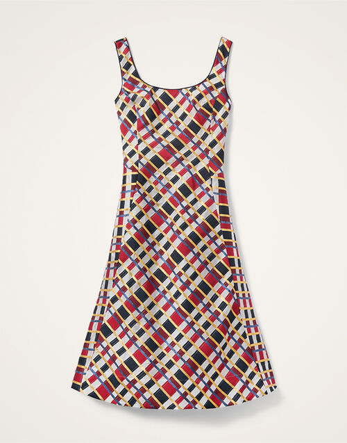 La DoubleJ Sophia Dress Windowpane Red DRE1064JCQ136WIP01RE01