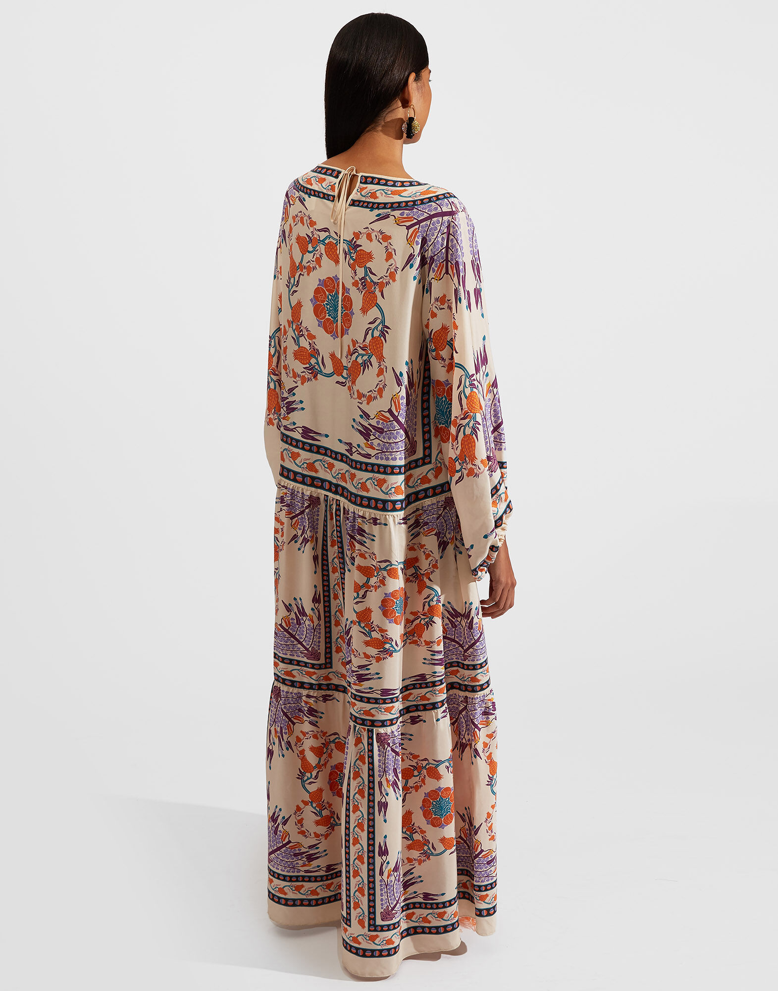 La DoubleJ Vesta Dress Melograno Plac&eacute;e DRE0302SIL009MEL0004